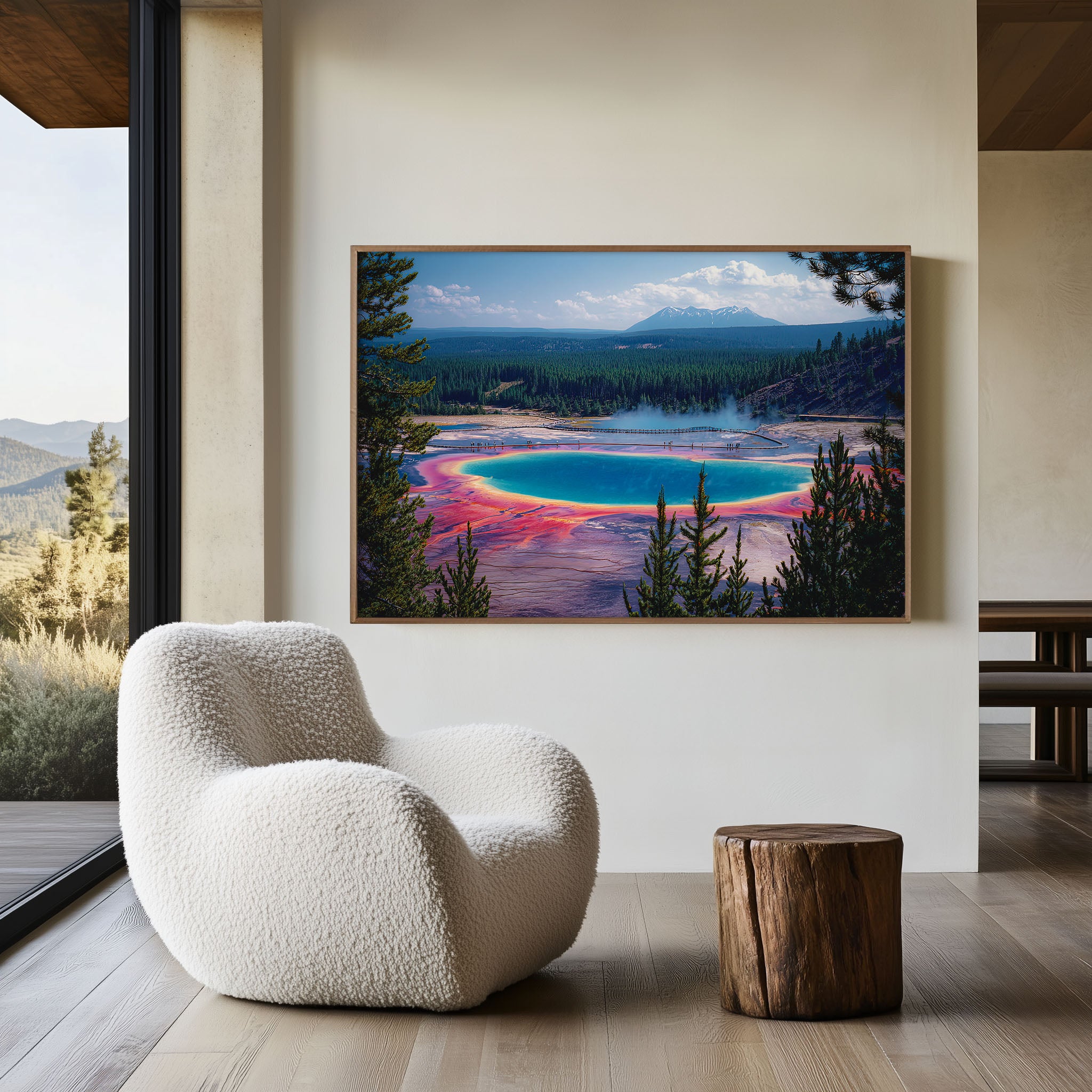 Grand Prismatic Spring Yellowstone Wall Art Print