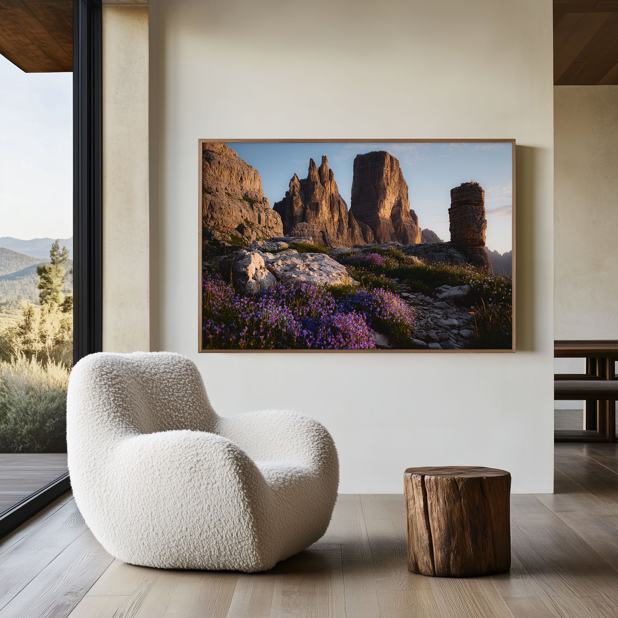 Cinque Torri Dolomites Wall Art | Italian Alps Sunrise Photography Print