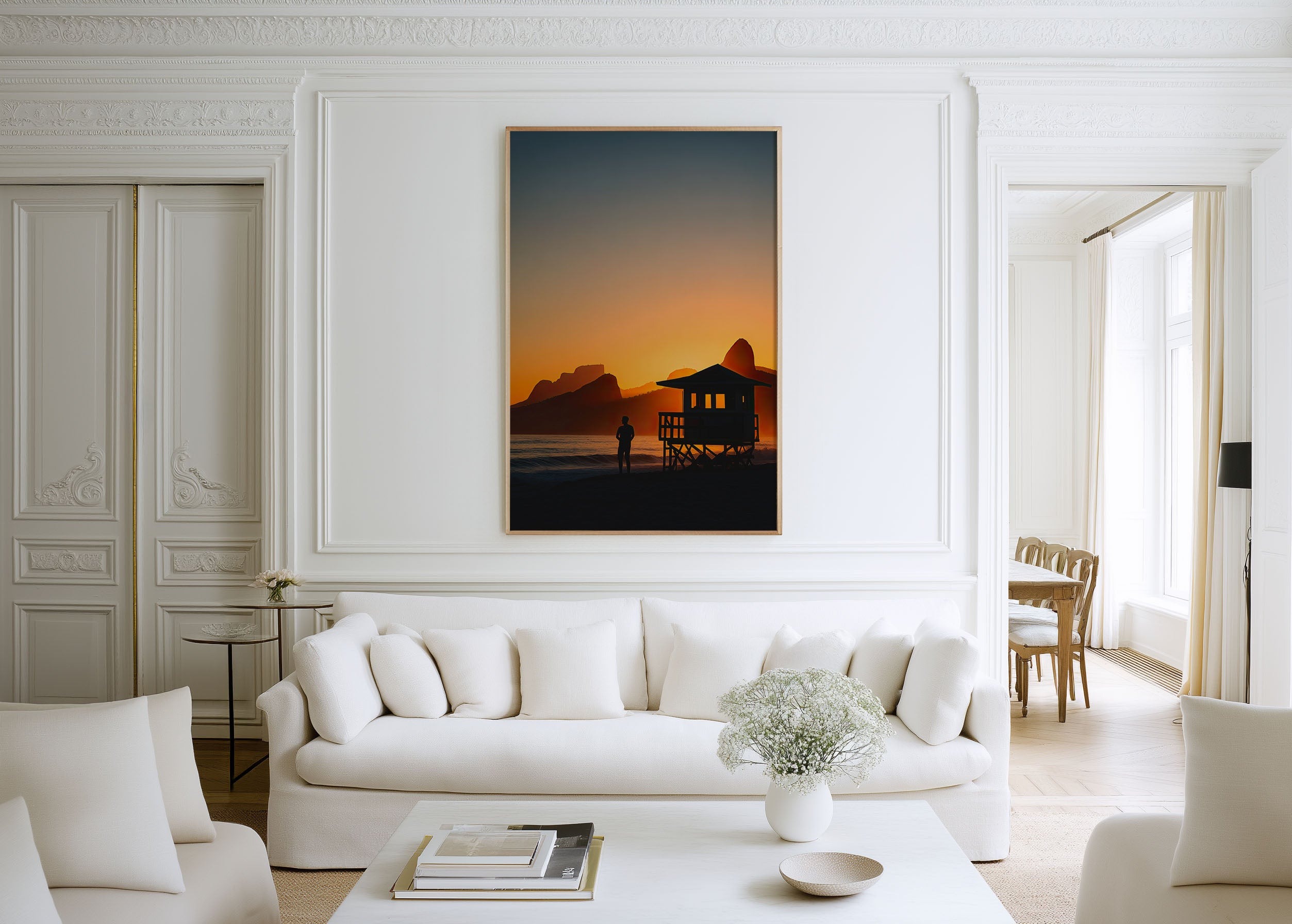 Copacabana Beach Sunset Wall Art Print | Rio de Janeiro Coastal Photography