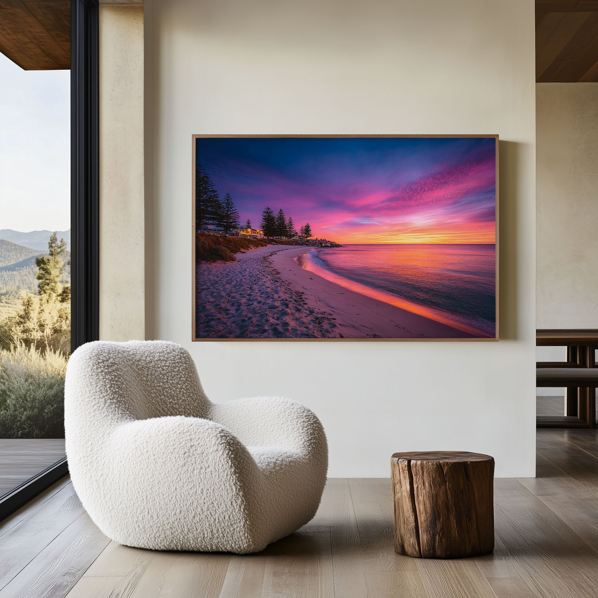 Cottesloe Beach Perth Sunset Wall Art Print | Western Australia Coast