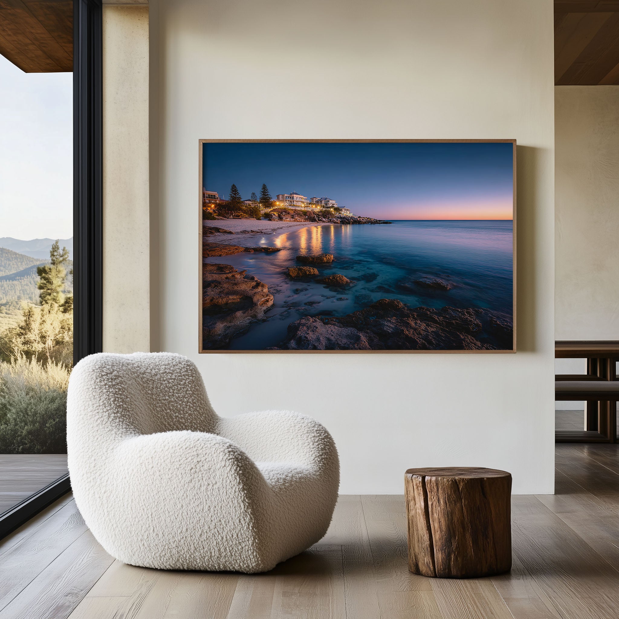 Cottesloe Beach Twilight Wall Art Print | Perth Western Australia Coast
