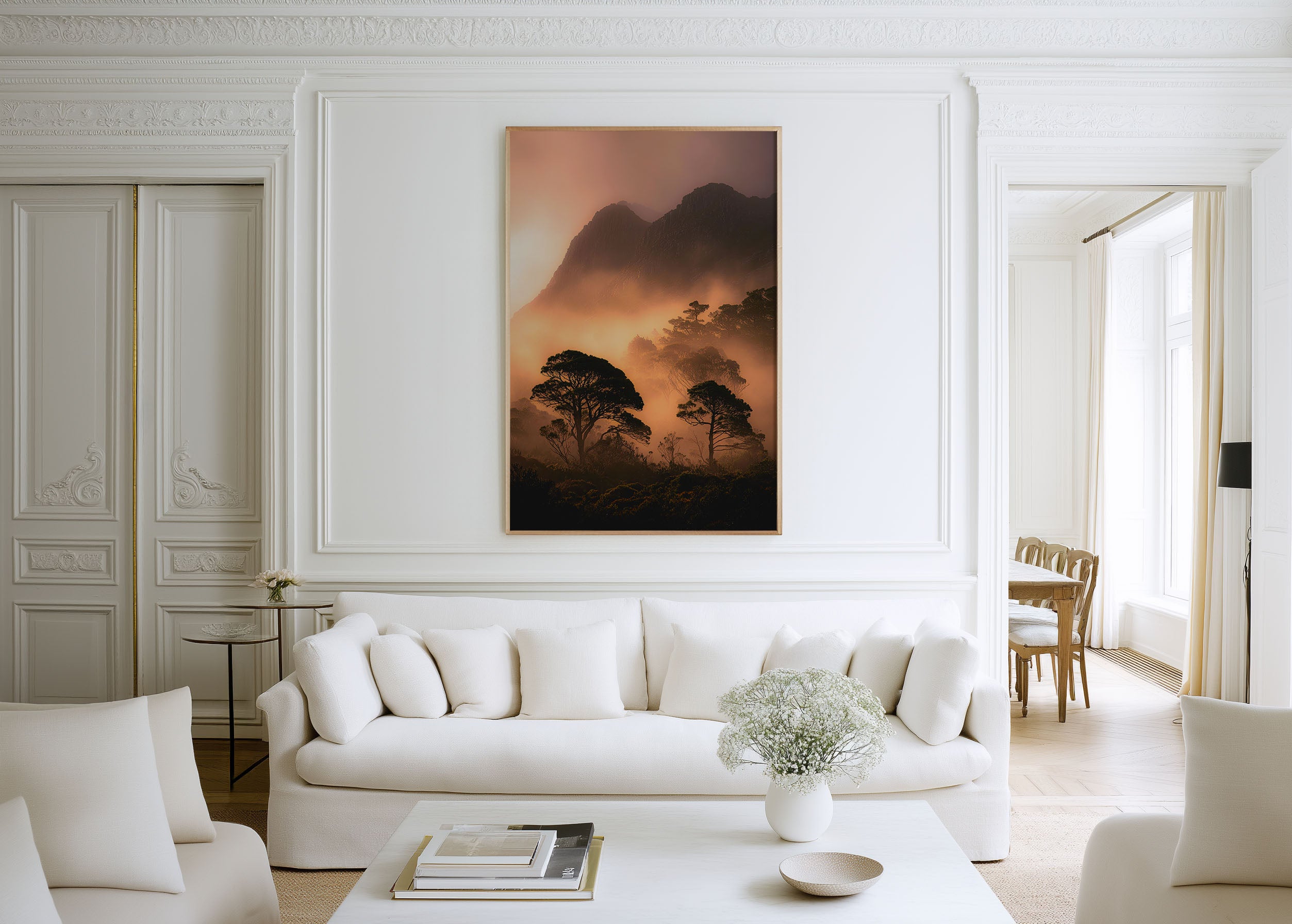Cradle Mountain Tasmania Wall Art – Misty Mountain Landscape Print