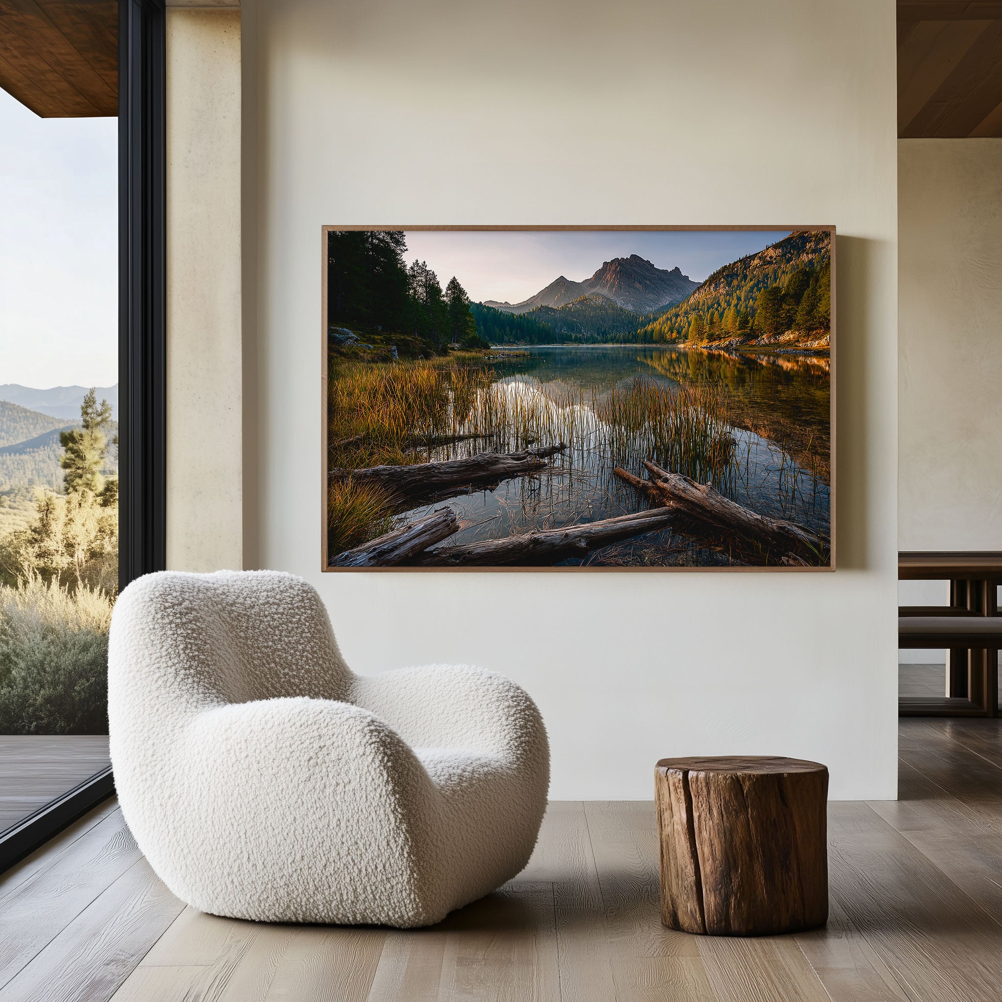 Lago Federa Dolomites Print | Italian Alps Alpine Lake Reflection Photography Wall Art