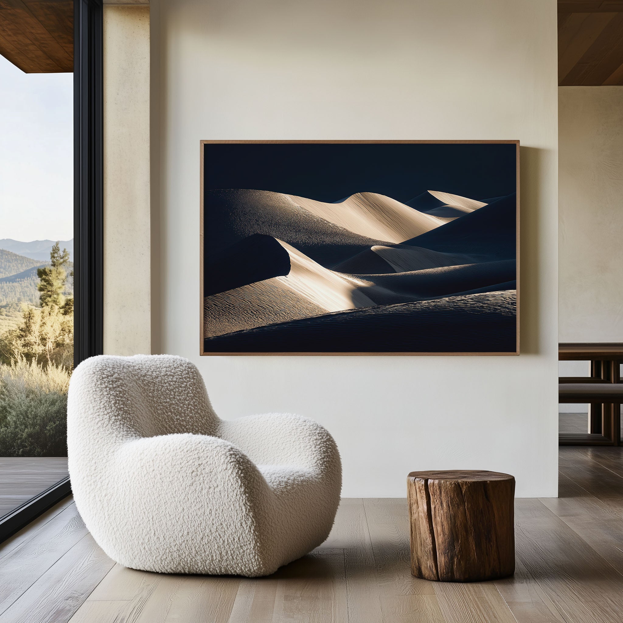 Death Valley Sand Dunes Print | California Desert Minimalist Photography Wall Art