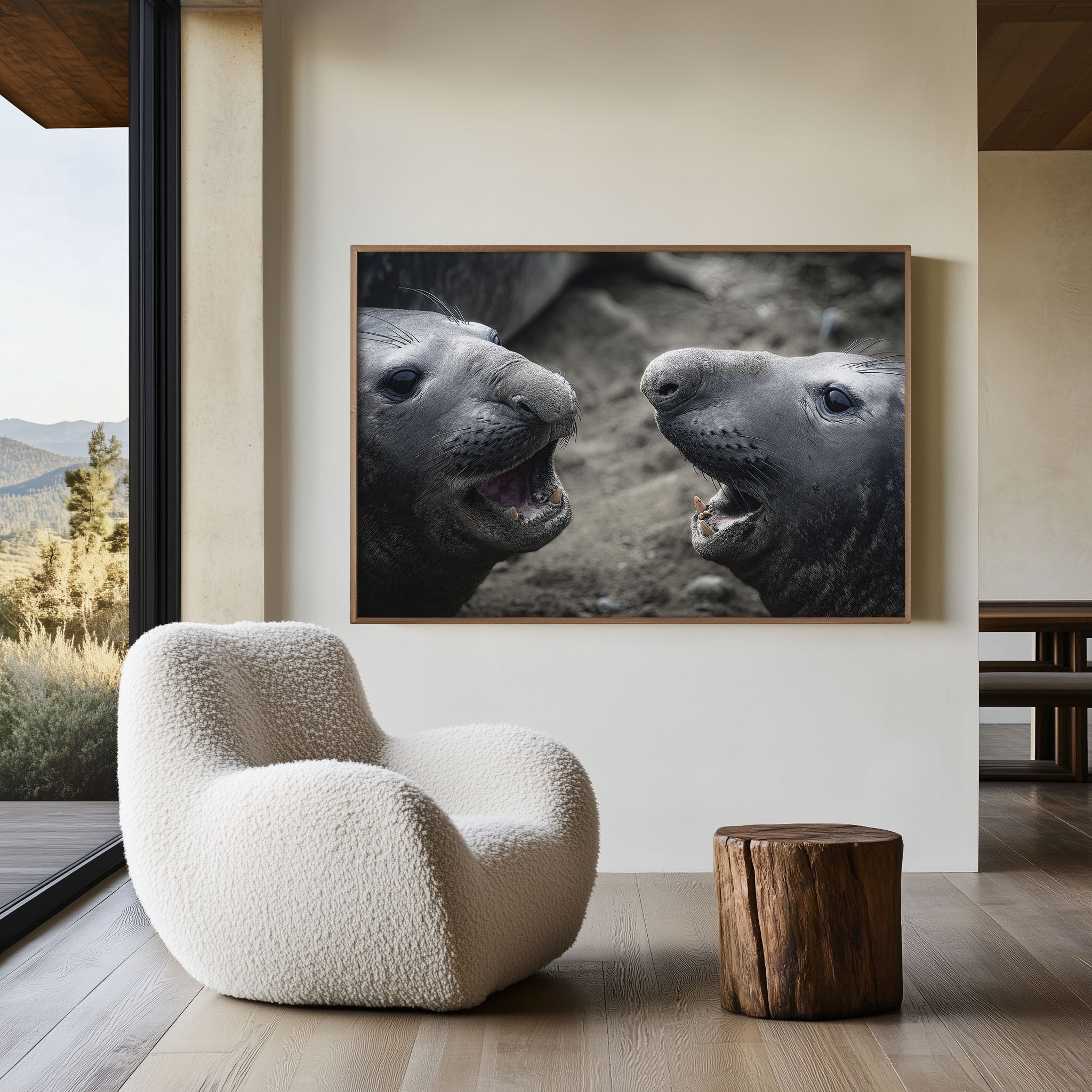 Elephant Seal Wall Art – Coastal Wildlife Photography Print