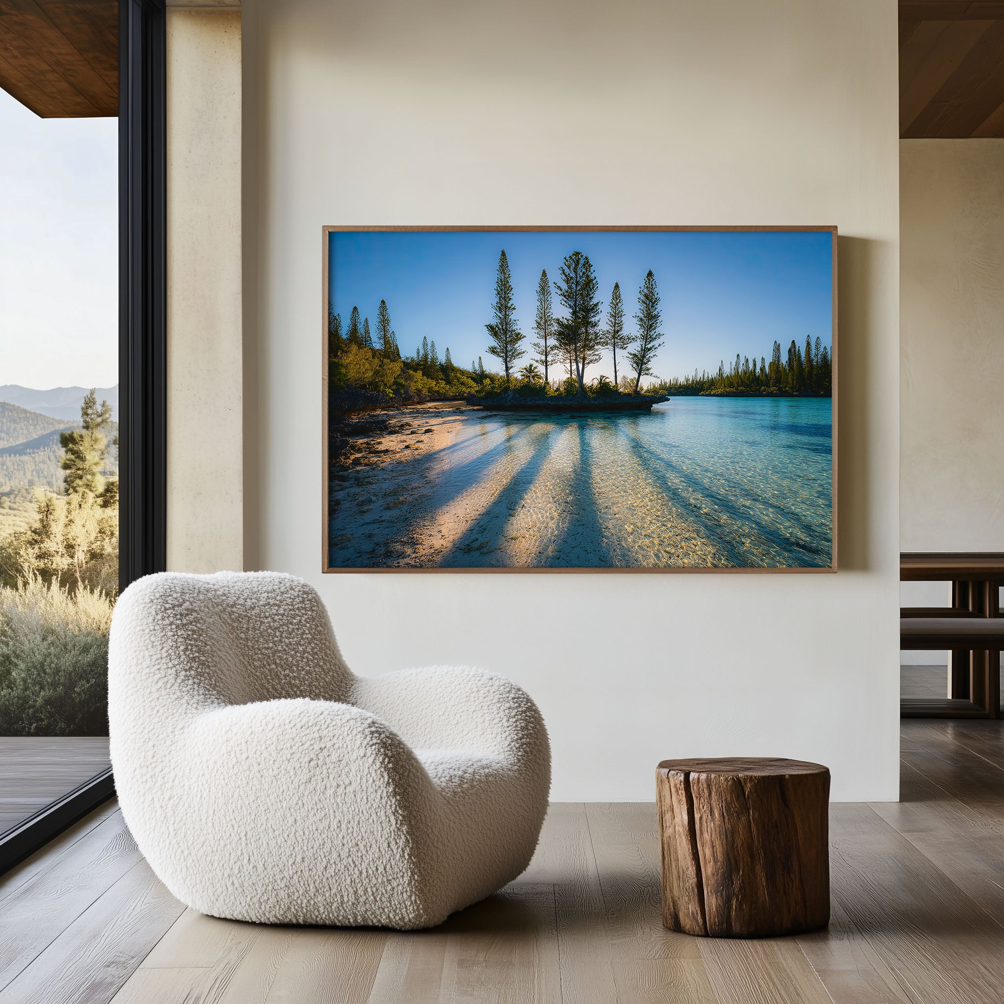 Isle of Pines New Caledonia Wall Art | Crystal Clear Lagoon Tropical Landscape Print