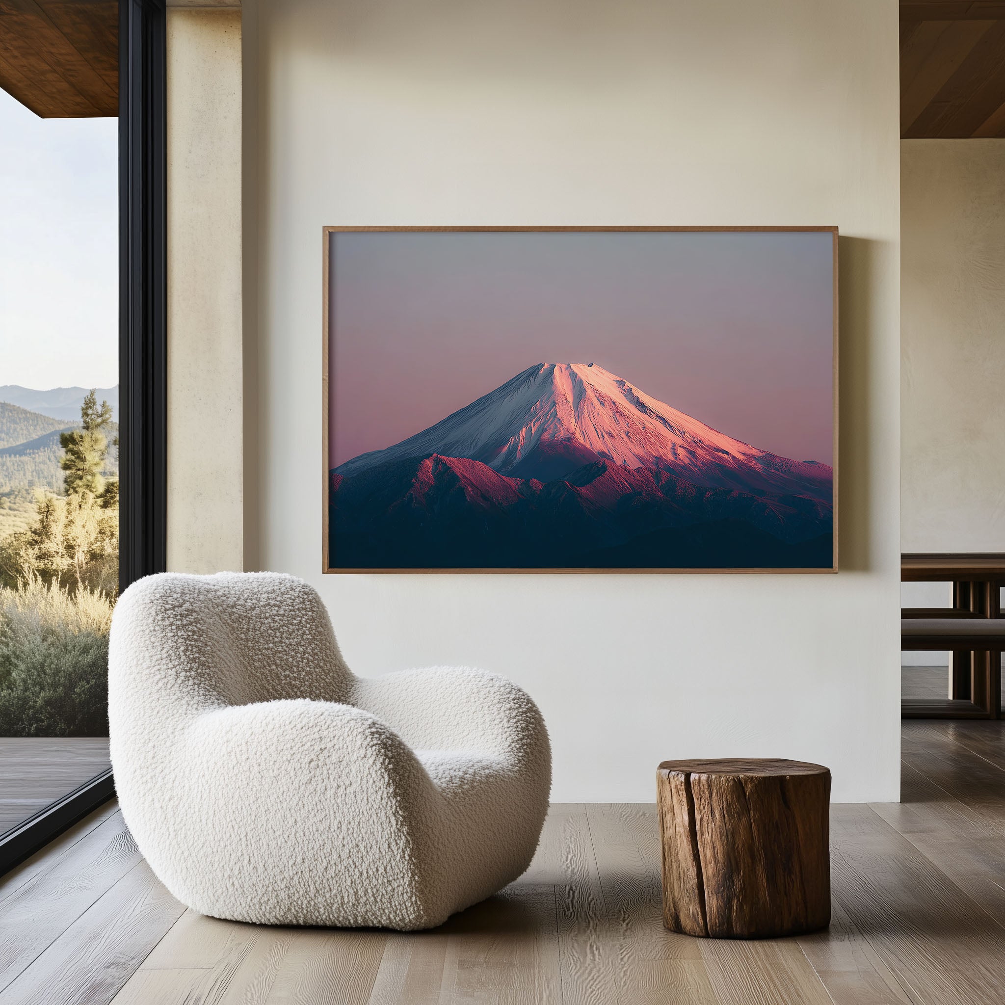 Mount Fuji Japan Wall Art | Sunrise Snow Peak Japanese Landscape Print