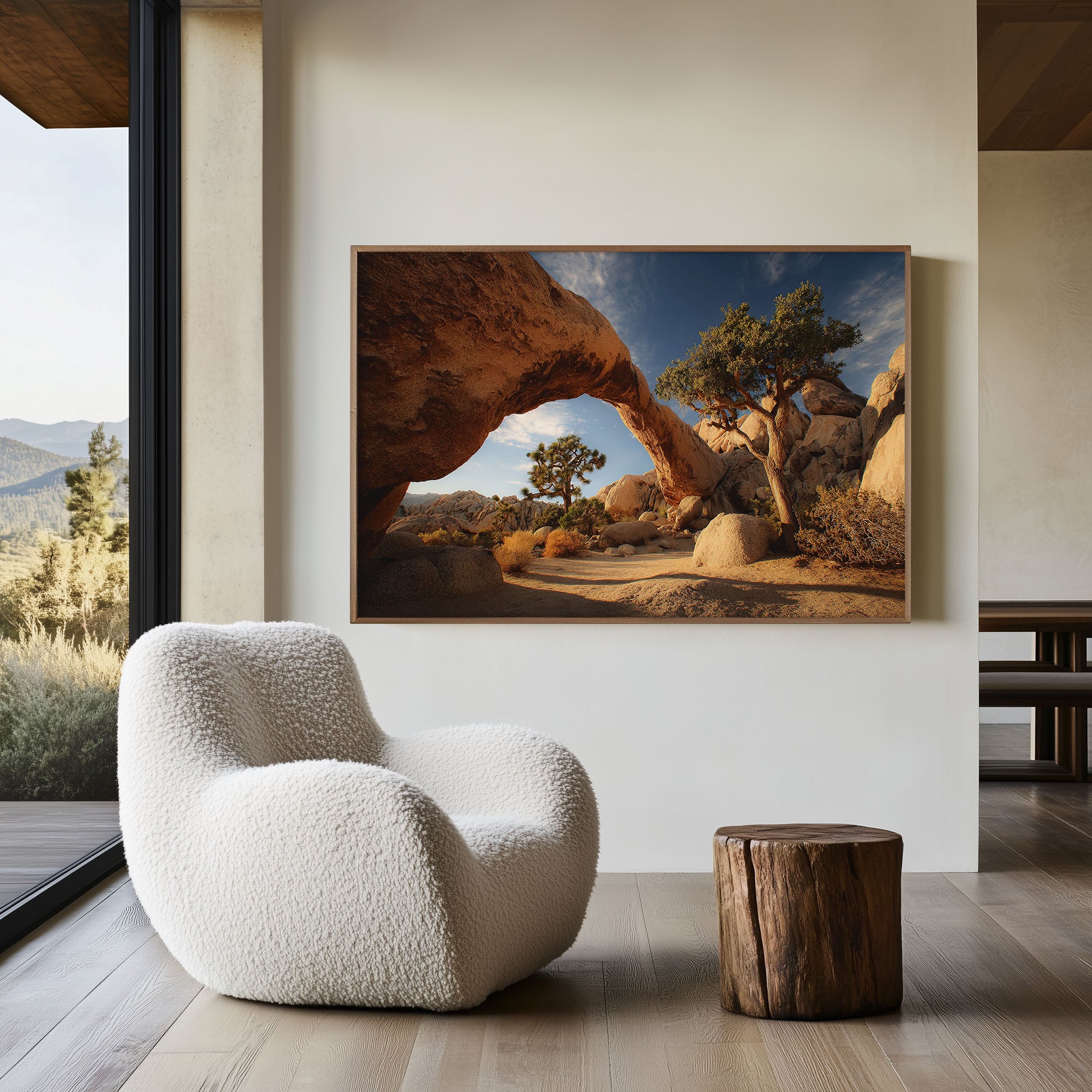 Joshua Tree National Park Wall Art | California Desert Rock Arch Landscape Print