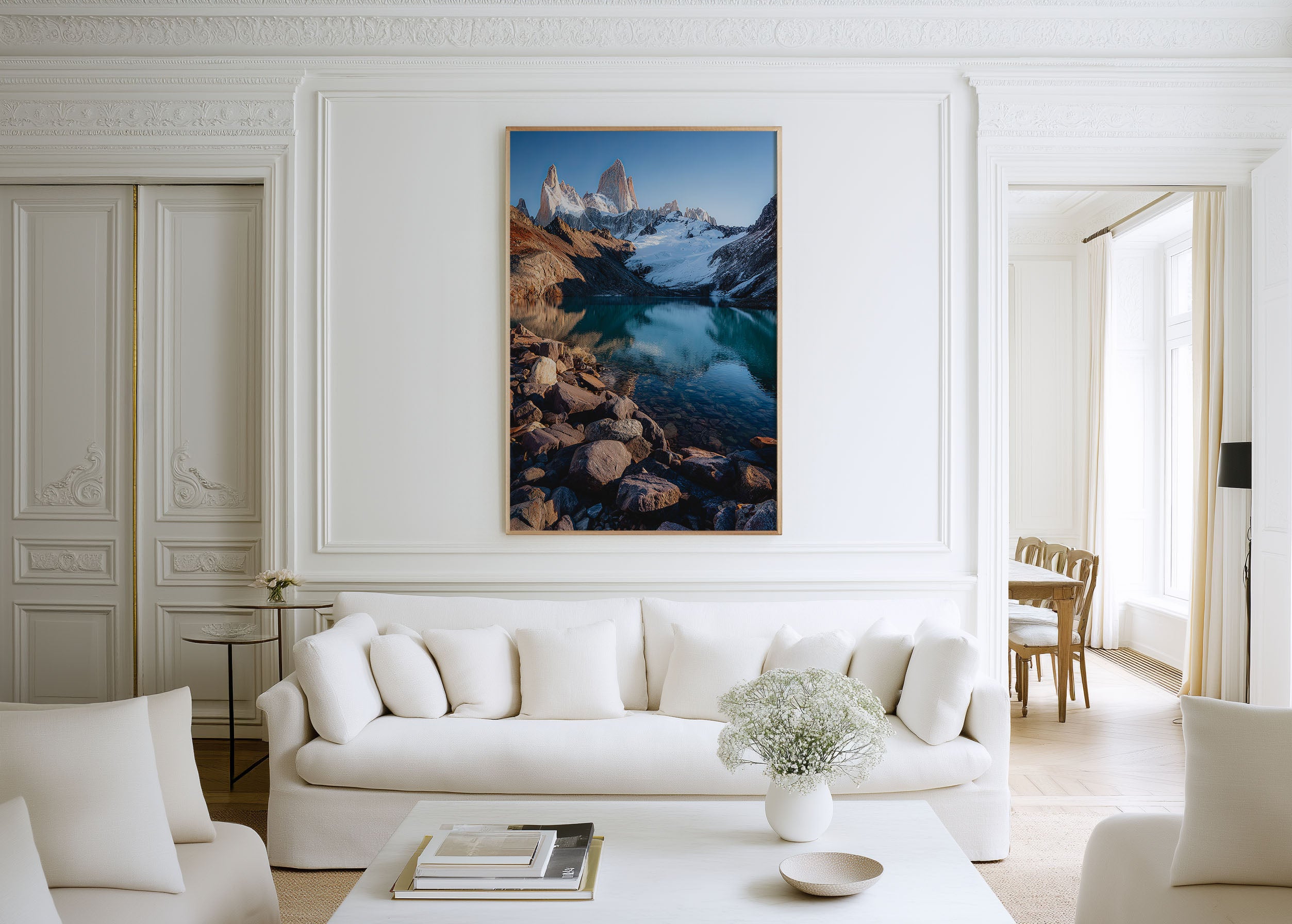 Laguna de los Tres Fitz Roy Wall Art Print | Patagonia Argentina Lake Photography | El Chaltén Glacier Reflection Poster