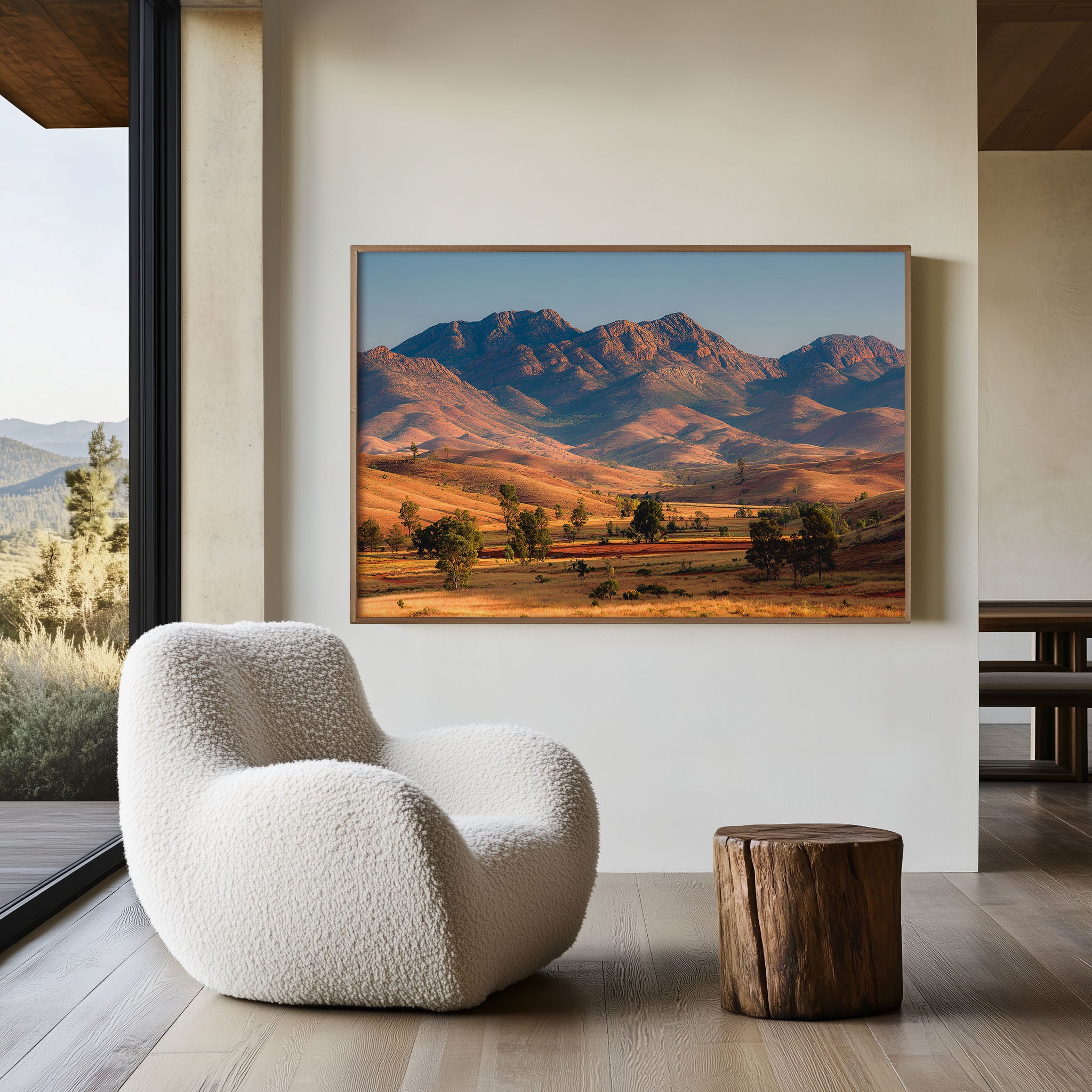 Flinders Ranges Wall Art Print | Australian Outback Sunset Poster