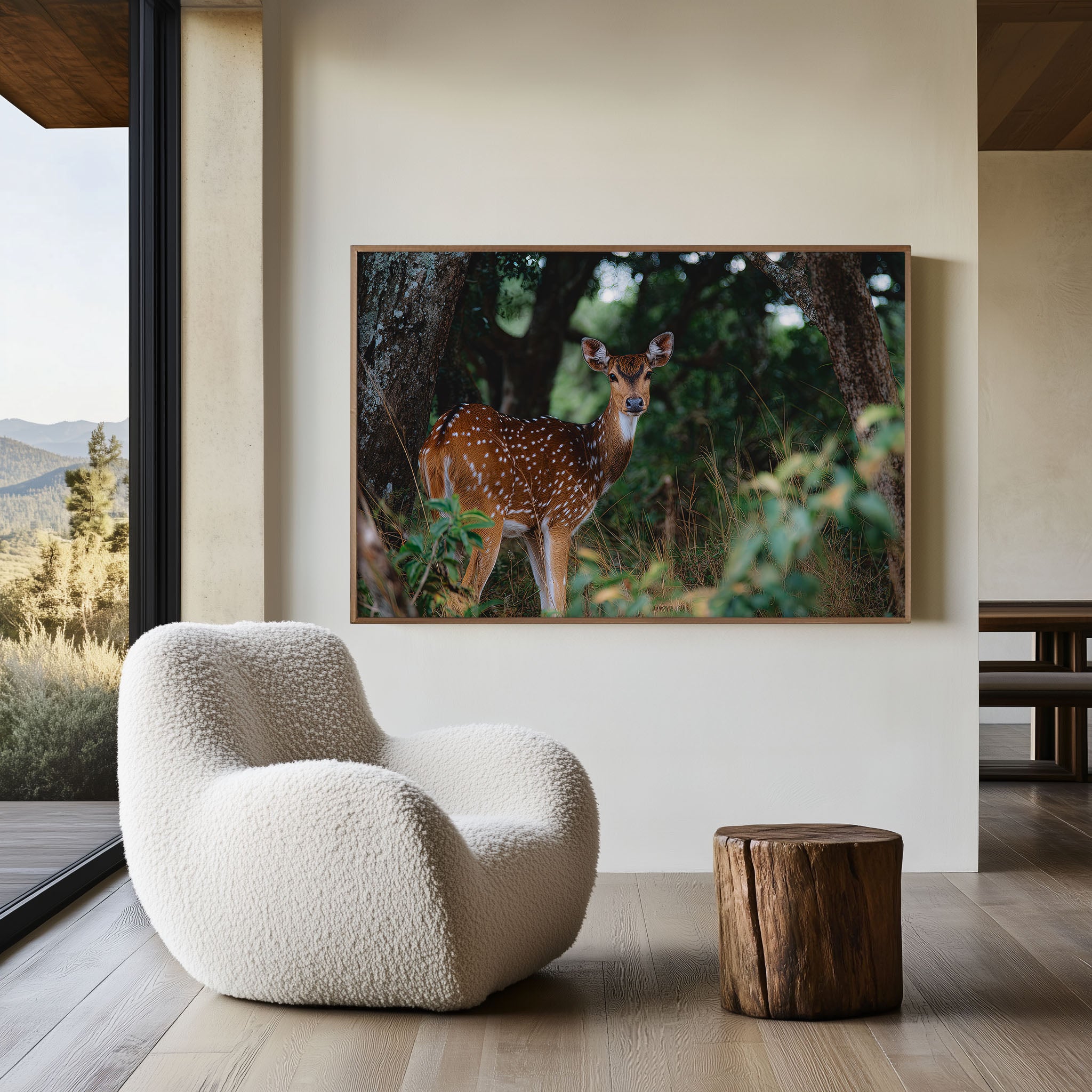 Spotted Deer Wall Art – Wildlife Forest Photography