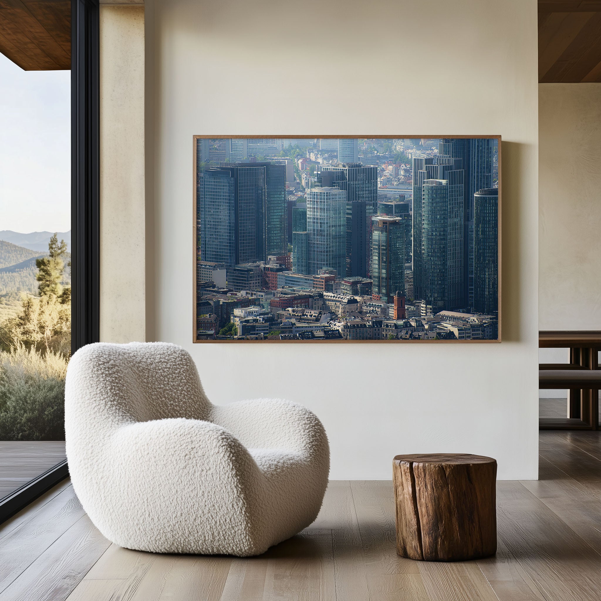 Frankfurt Skyline Wall Art Print | Germany Financial District Cityscape