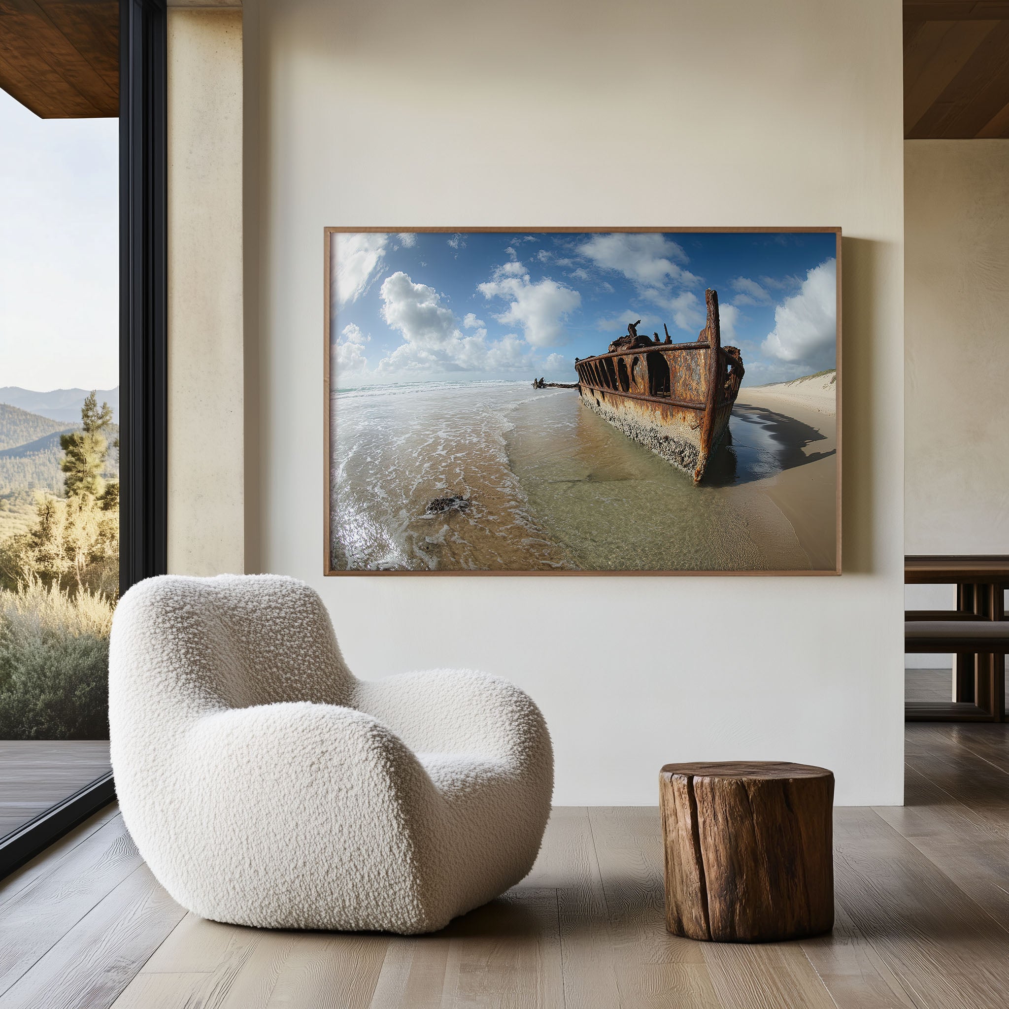 Maheno Shipwreck Fraser Island Wall Art | Australia Beach Photography