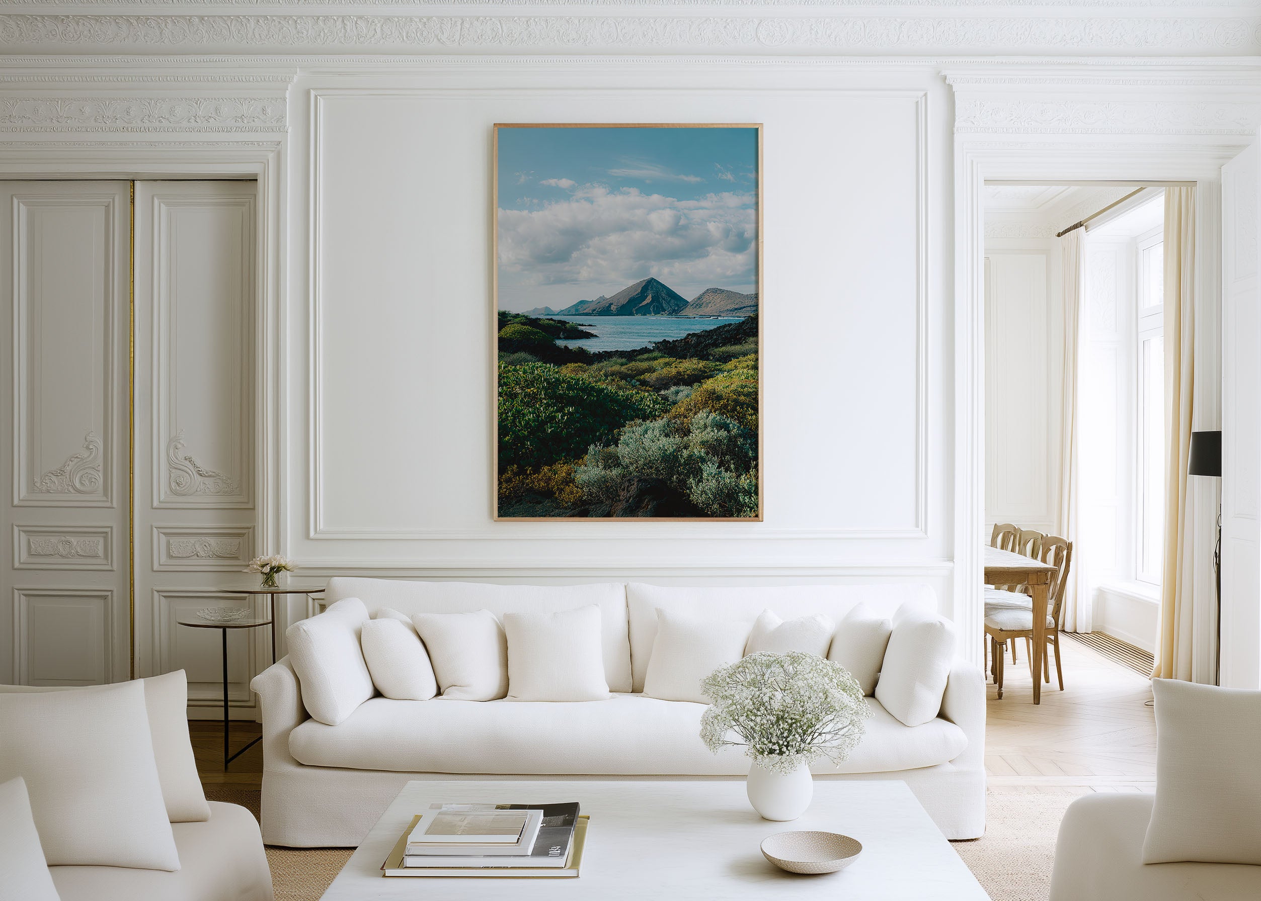 Galápagos Islands Shoreline Wall Art Print | Ecuador Volcanic Landscape Photography | Pacific Island Nature Poster | South America Wildlife Travel Print | Coastal Home Decor