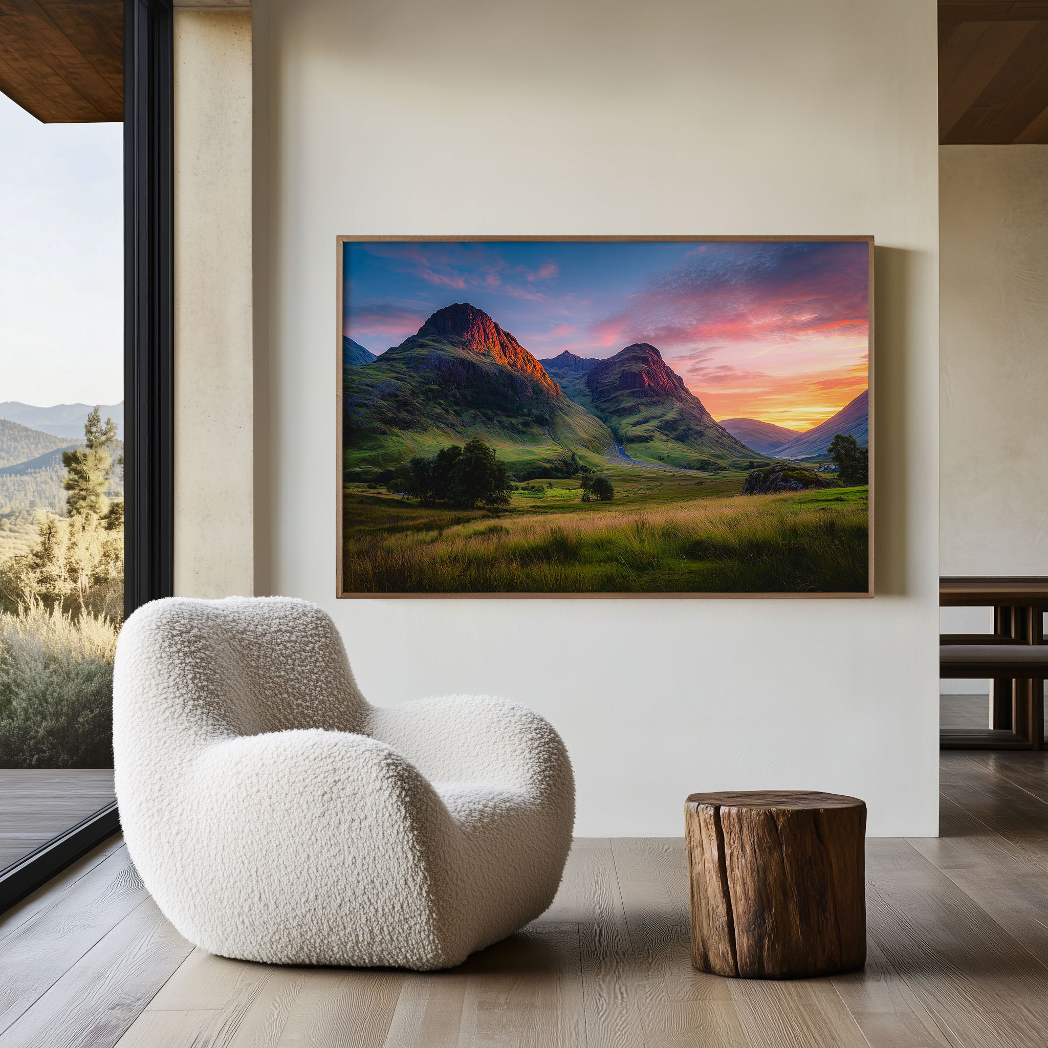 Glencoe Valley Print – Scottish Highlands Wall Art