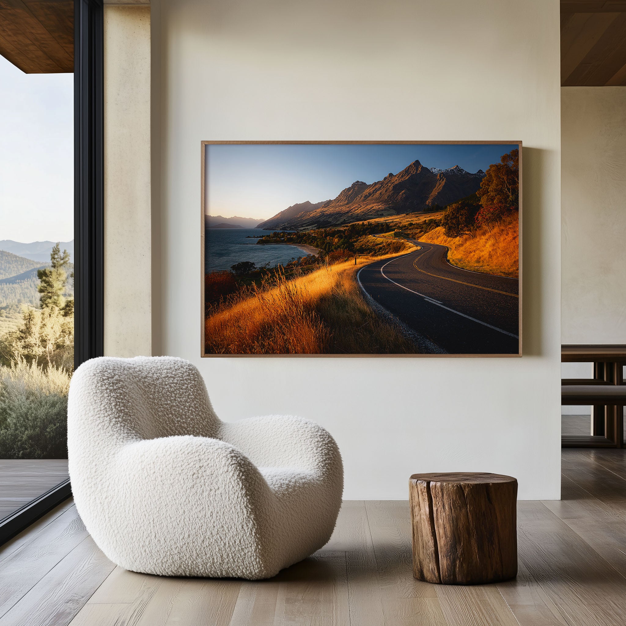 Glenorchy Road New Zealand Wall Art | Queenstown Scenic Landscape Print