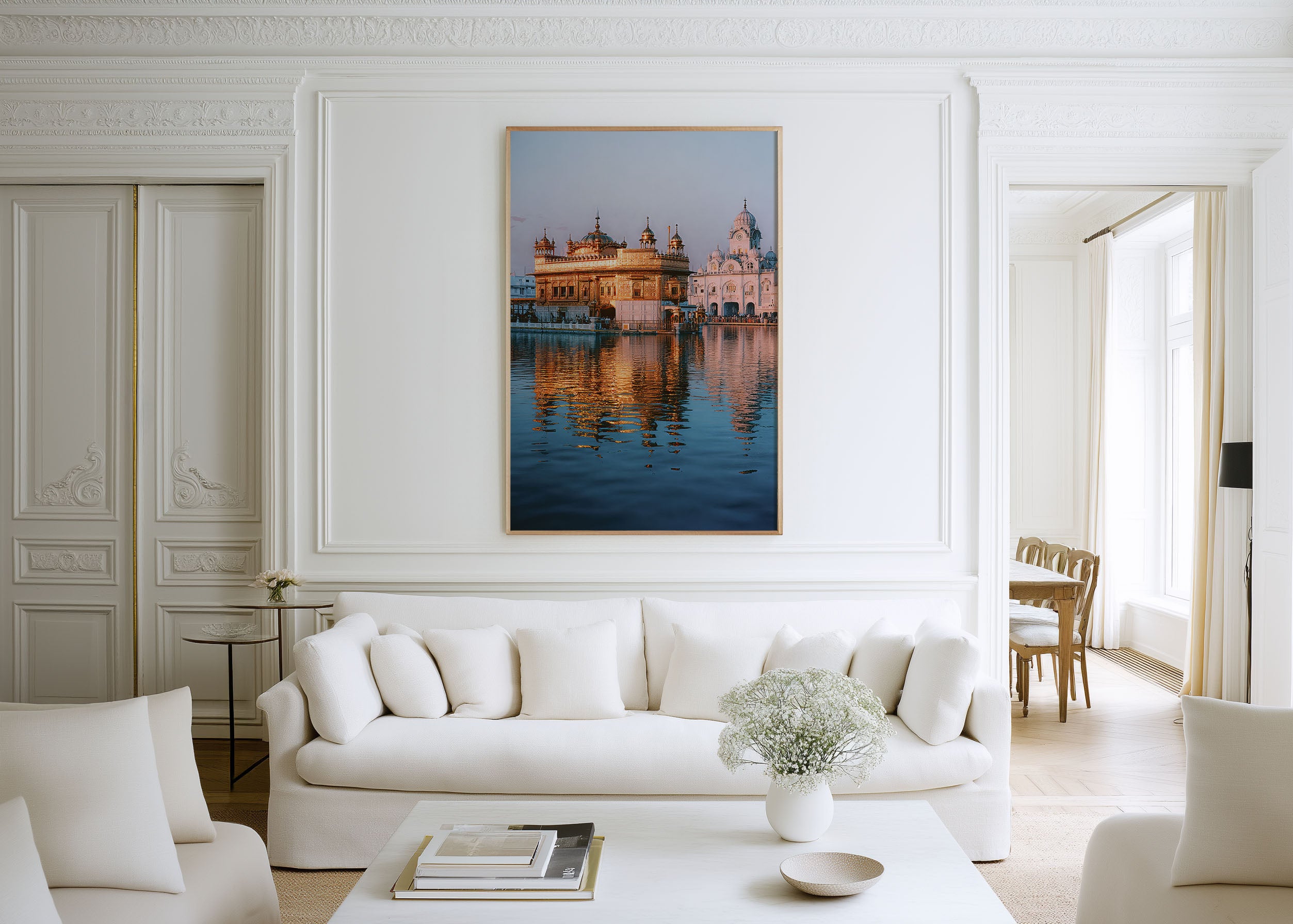 Golden Temple Amritsar Wall Art Print | Harmandir Sahib Sikh Photography | Punjab India Reflection Landscape Poster | Spiritual Travel Print | Sacred Architecture Home Decor