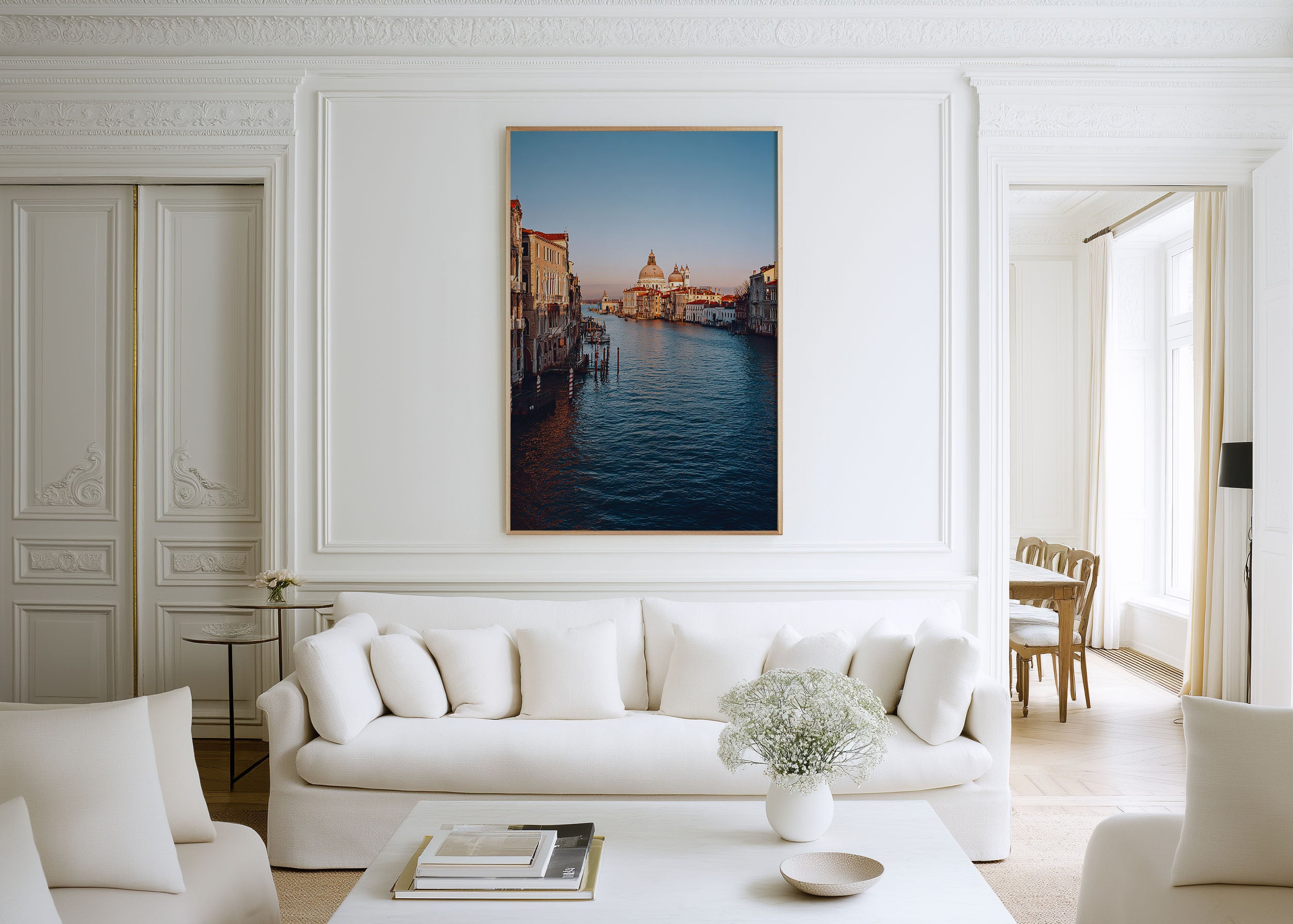 Venice Grand Canal Santa Maria della Salute Wall Art Print | Italy Basilica Photography | Canal Grande Dawn Cityscape Poster | European Travel Print | Classic Home Decor