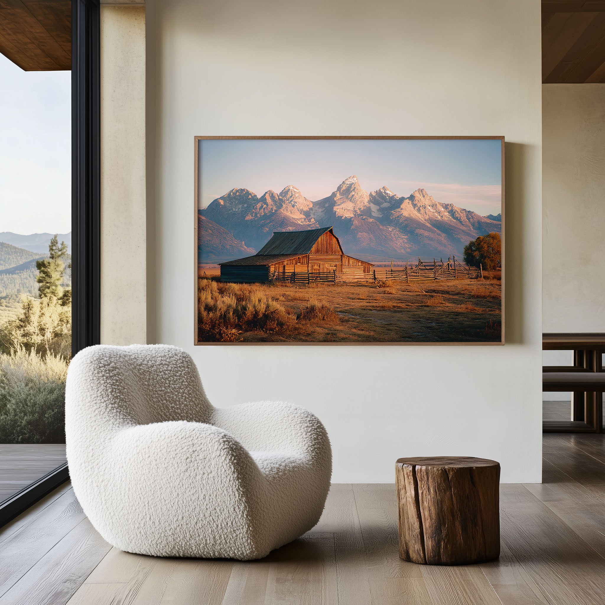 Grand Teton Rustic Barn Wall Art
