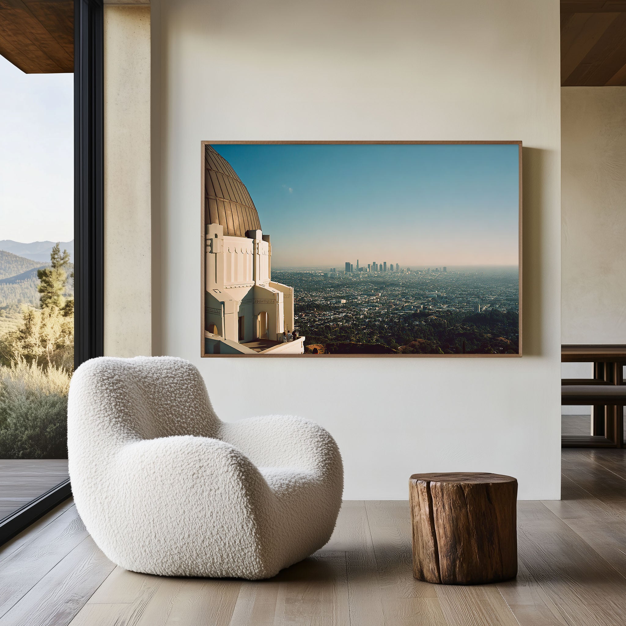 Griffith Observatory LA Skyline Wall Art