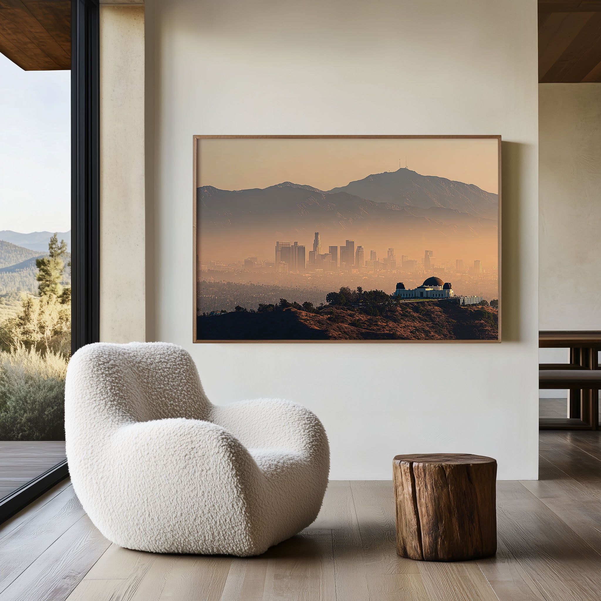 Griffith Observatory Los Angeles Wall Art Print | LA Skyline Sunset Photo