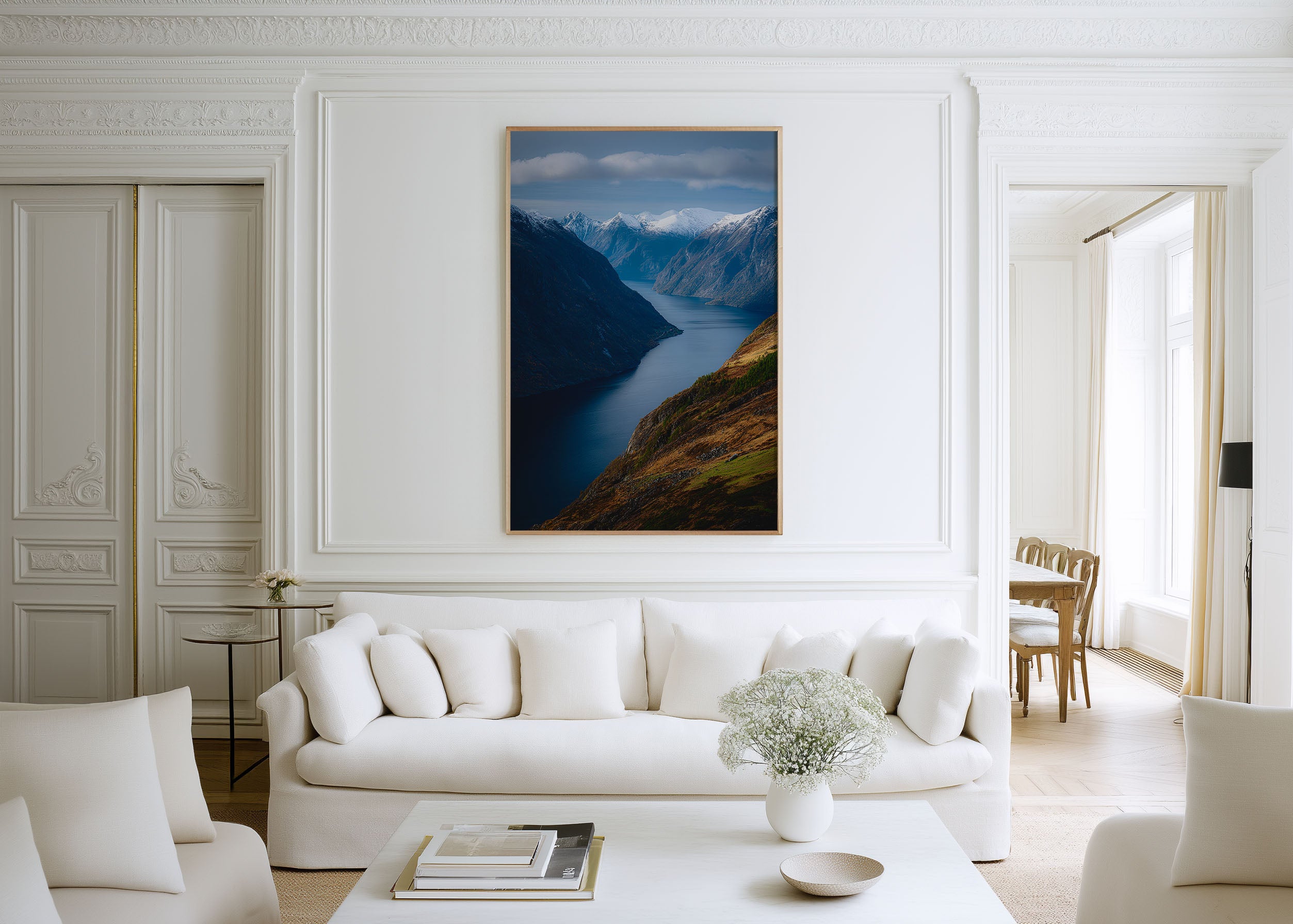Hjørundfjord Norway Print | Norwegian Fjord Wall Art | Scandinavian Fjord Landscape Photography Poster