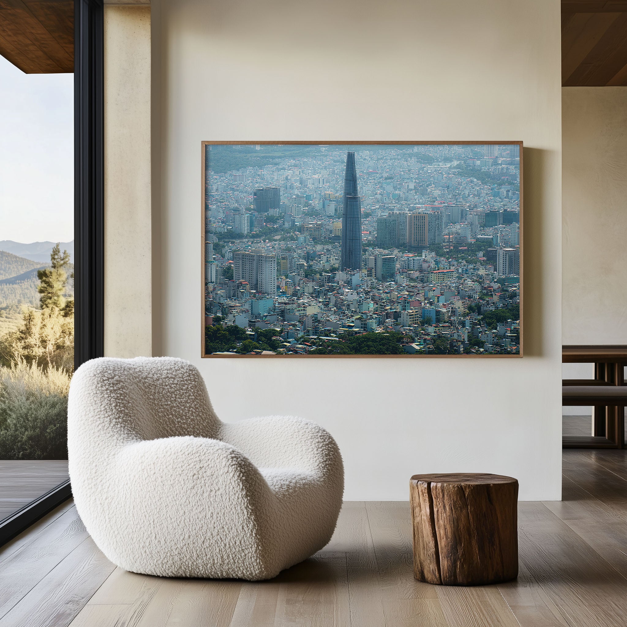 Ho Chi Minh City Skyline Wall Art | Saigon Bitexco Tower Print