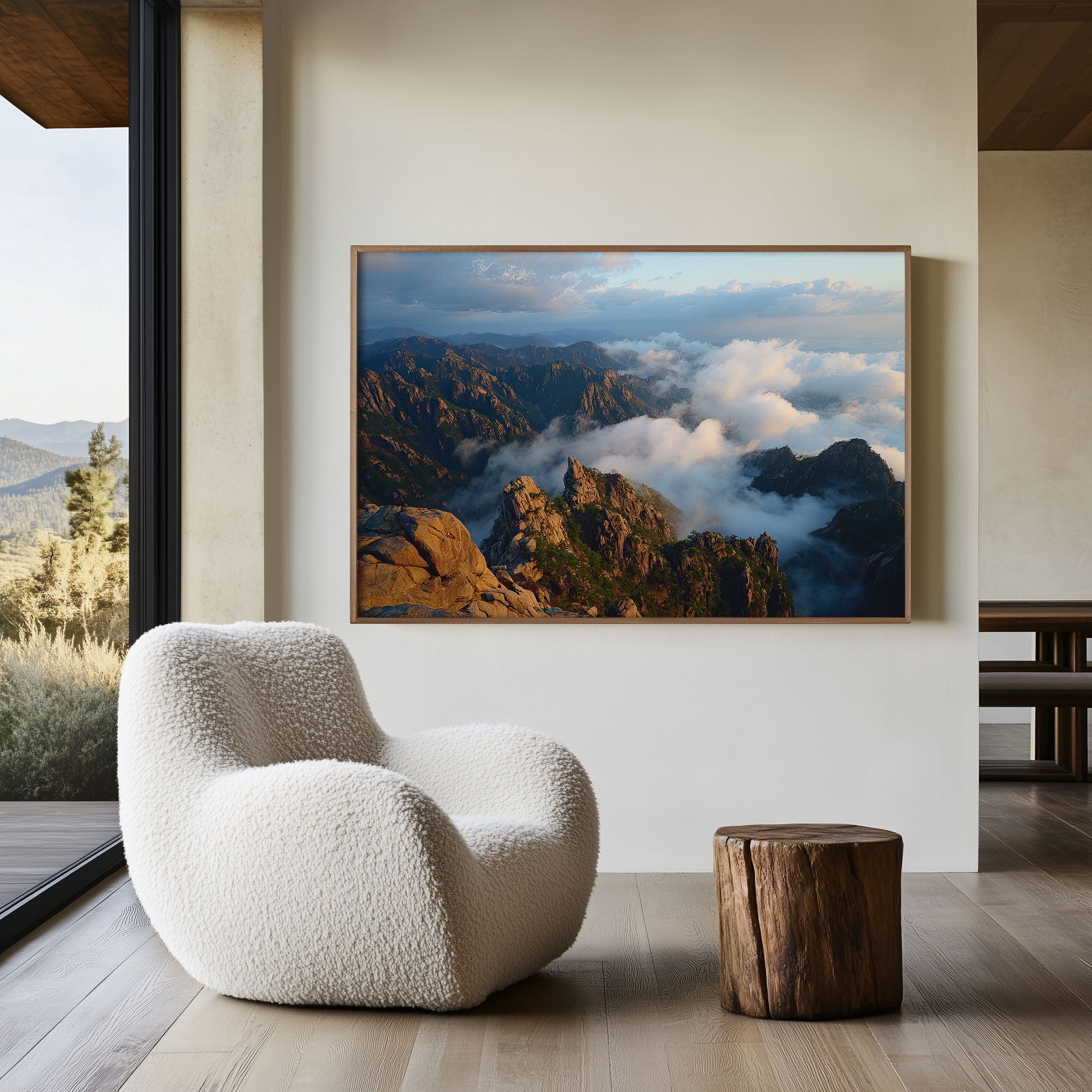 Huangshan China Sea of Clouds Wall Art Print – Mountain Landscape