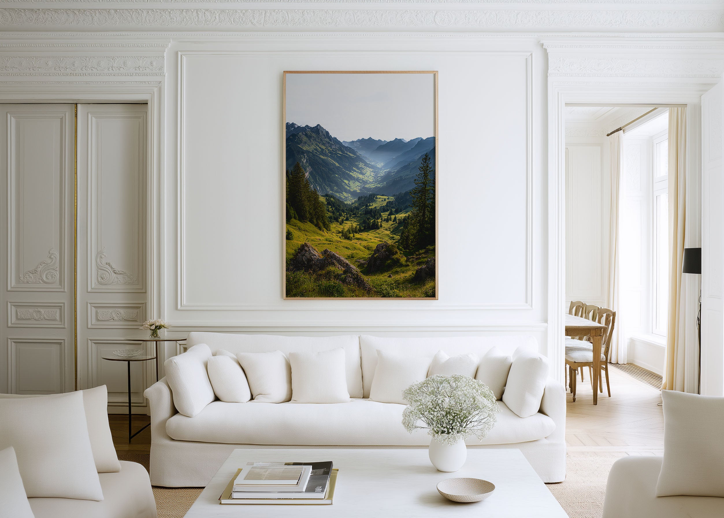 Interlaken Valley Switzerland Wall Art Print | Swiss Alps Landscape Photography Poster | Mountain Nature Decor