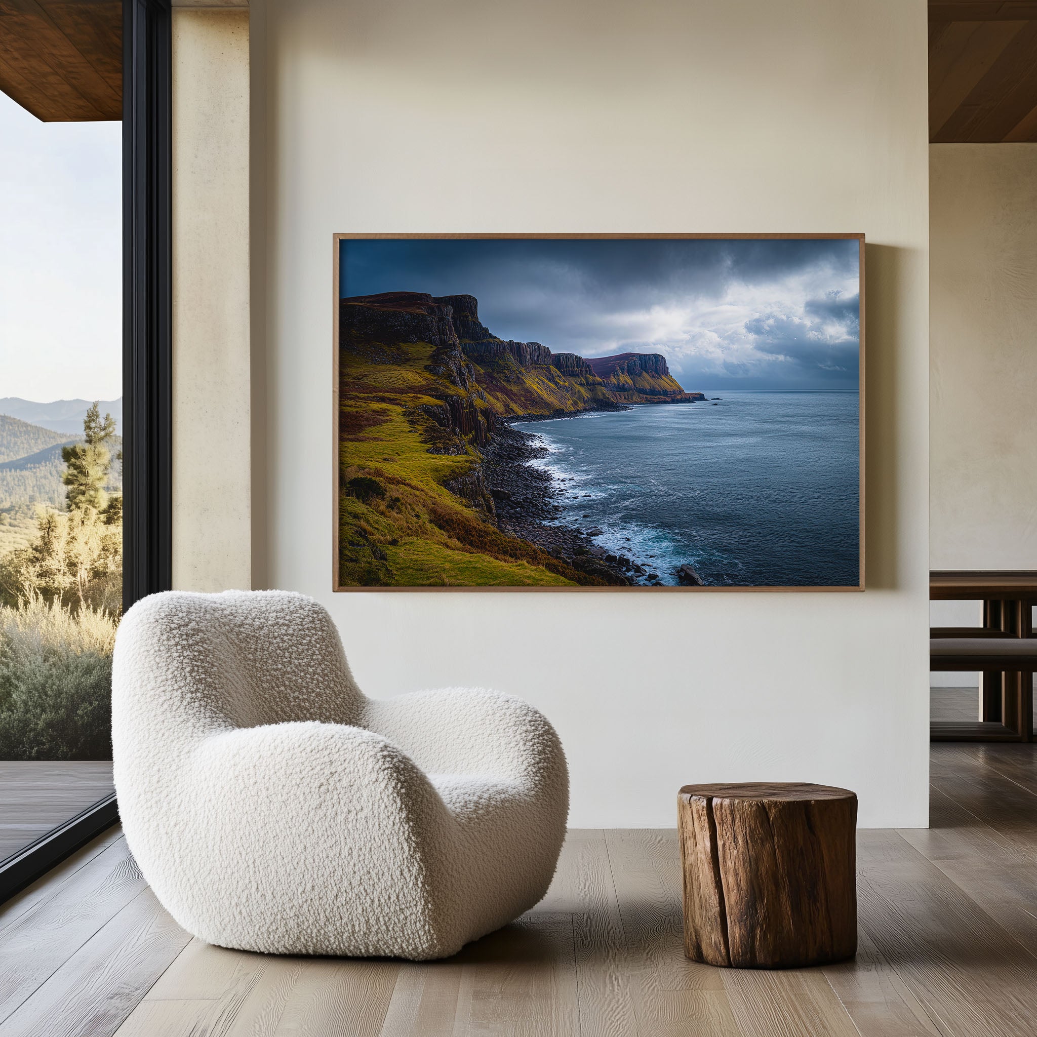 Isle of Skye Coastline Print | Scotland Dramatic Cliffs Ocean Photography Wall Art