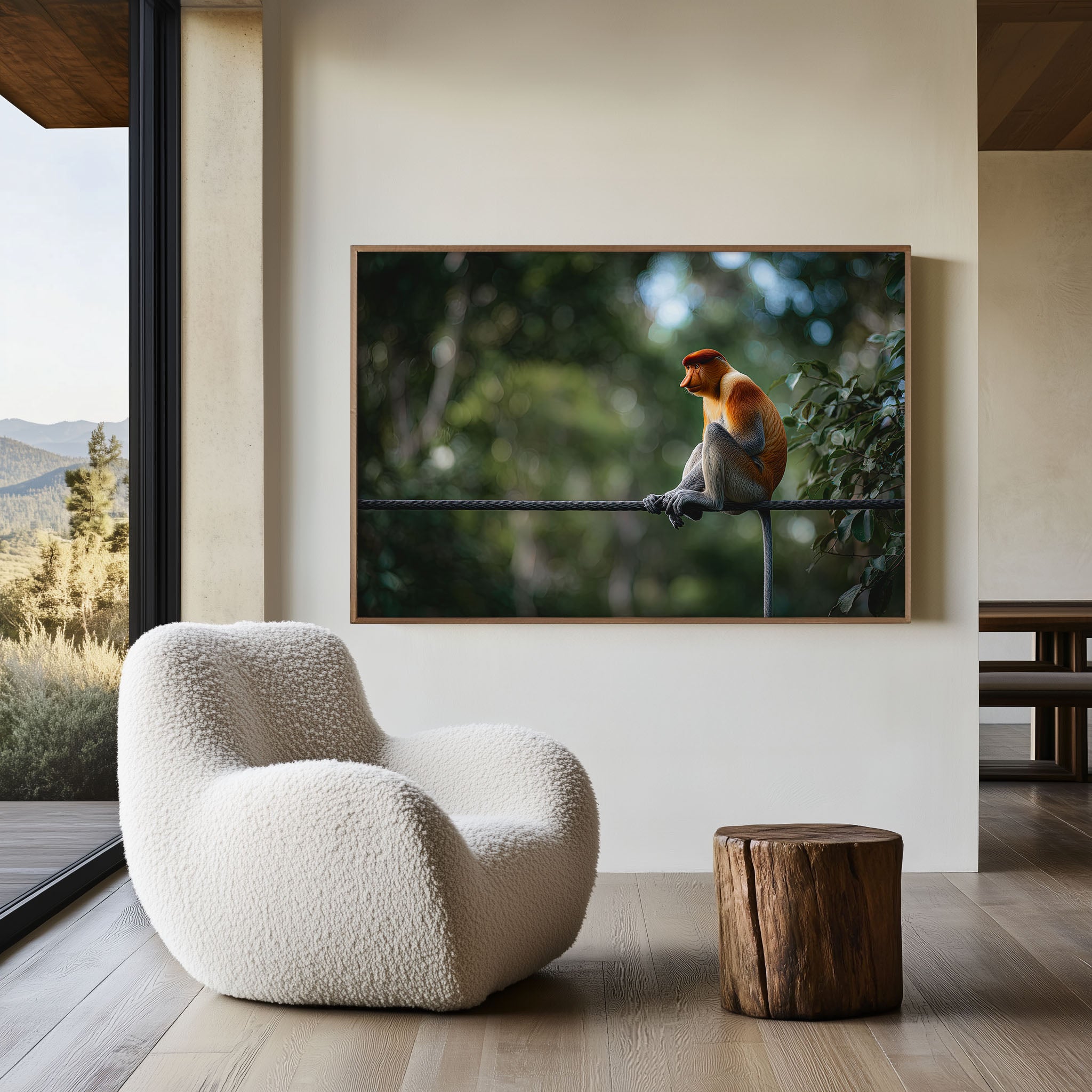 Jungle Sentinel – Proboscis Monkey Fine Art Wildlife Print