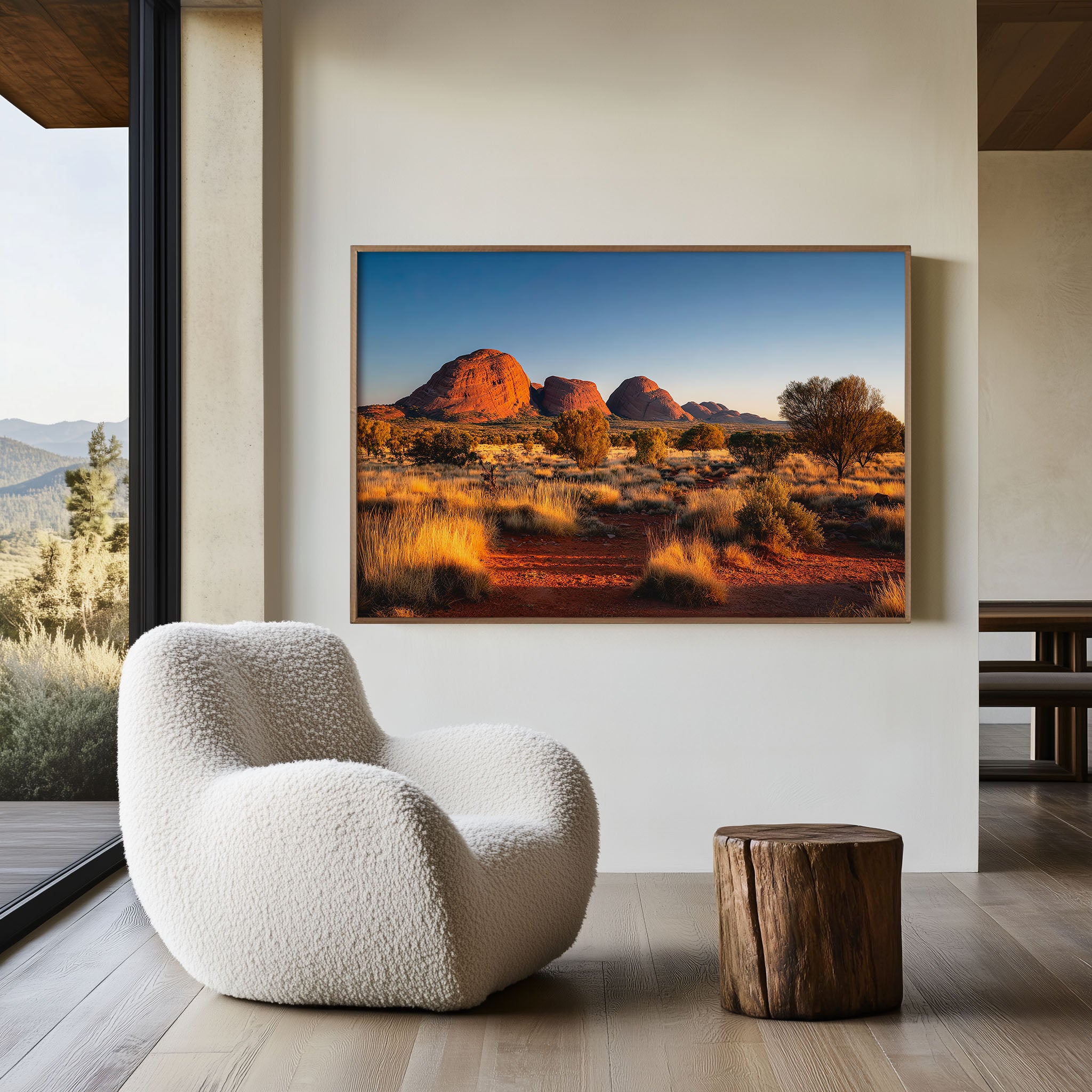 Kata Tjuta Olgas Wall Art | Australian Outback Red Desert Landscape Print