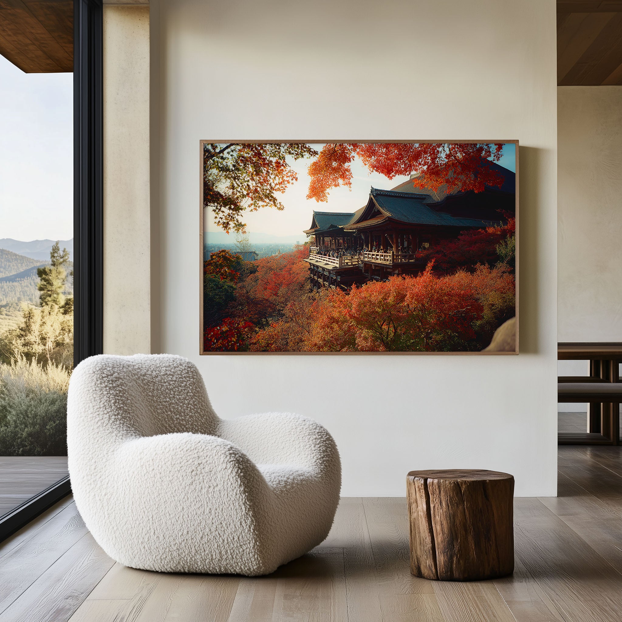 Kiyomizu-dera Temple Kyoto Japan Autumn Wall Art Print