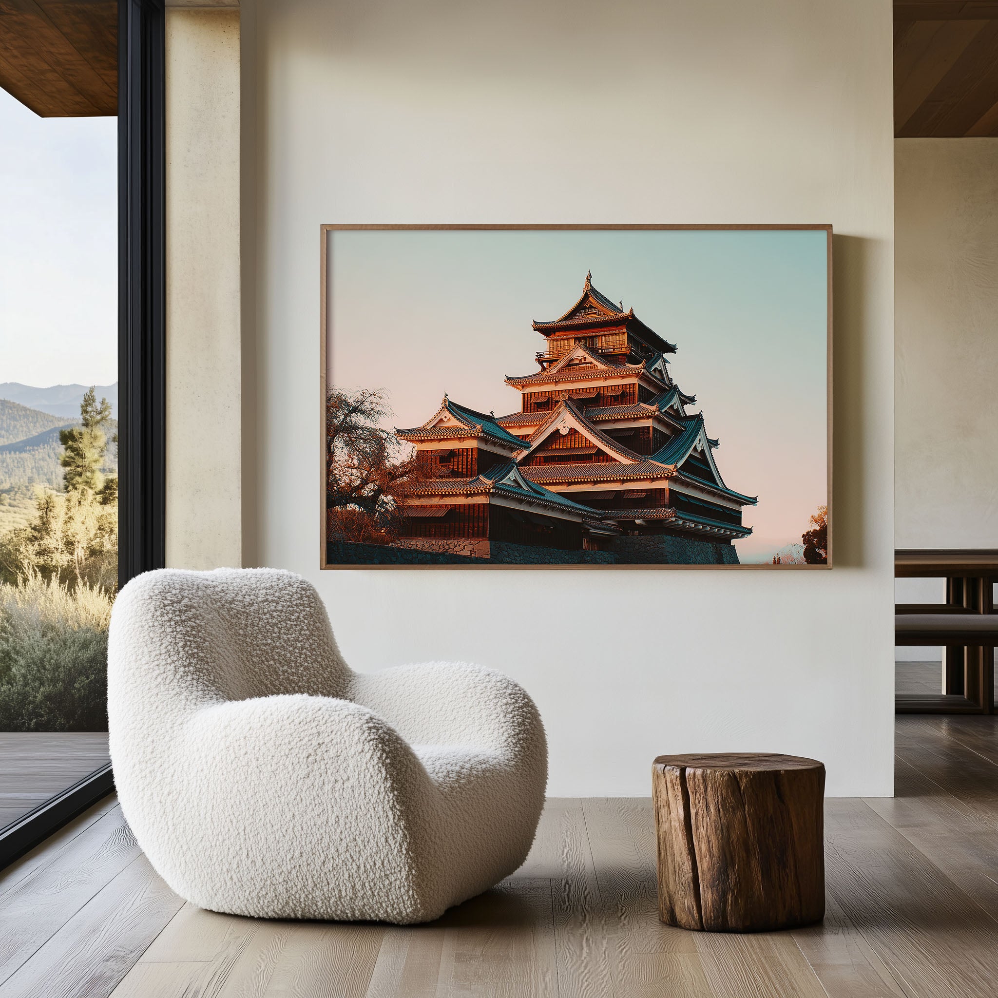 Kumamoto Castle Japan Wall Art Print, Historic Samurai Castle