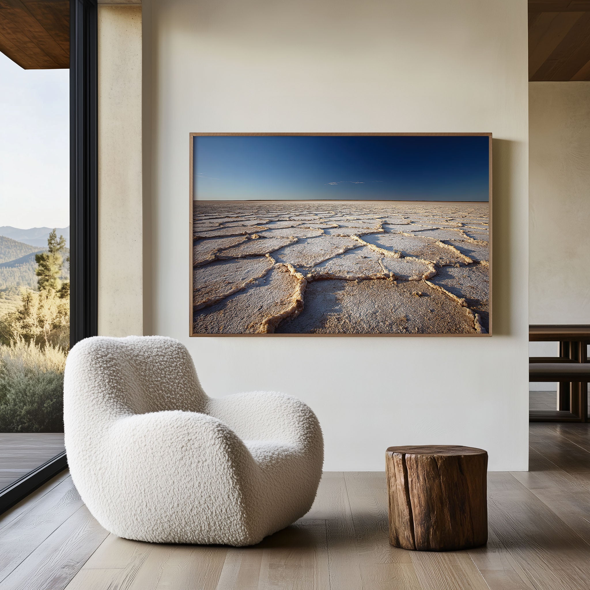 Lake Eyre Australia Wall Art | Kati Thanda Salt Lake Desert Landscape Print