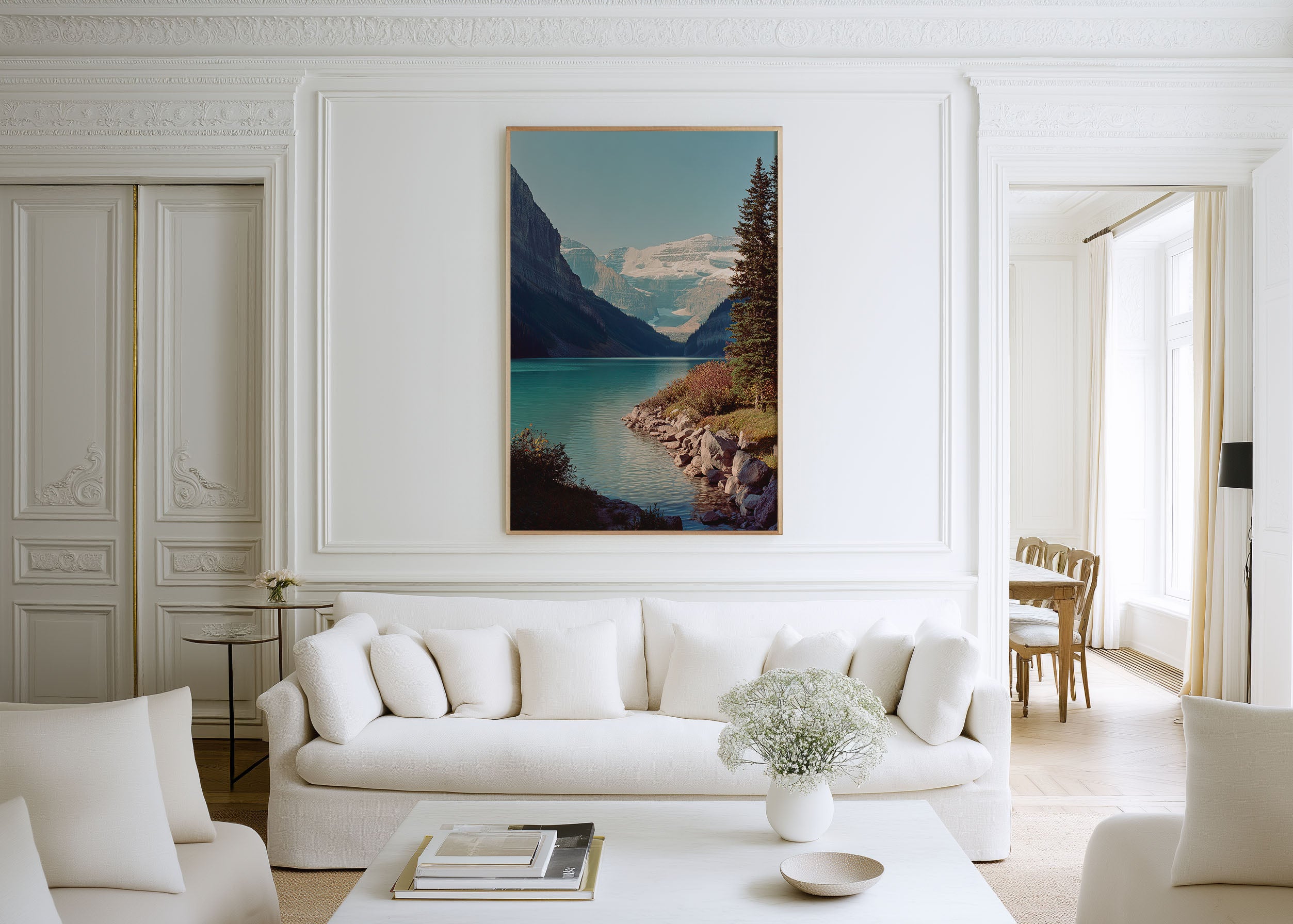 Lake Louise Wall Art Print | Banff National Park Canada Photography | Alberta Rocky Mountains Landscape Poster | Canadian Nature Print | Turquoise Lake Home Decor