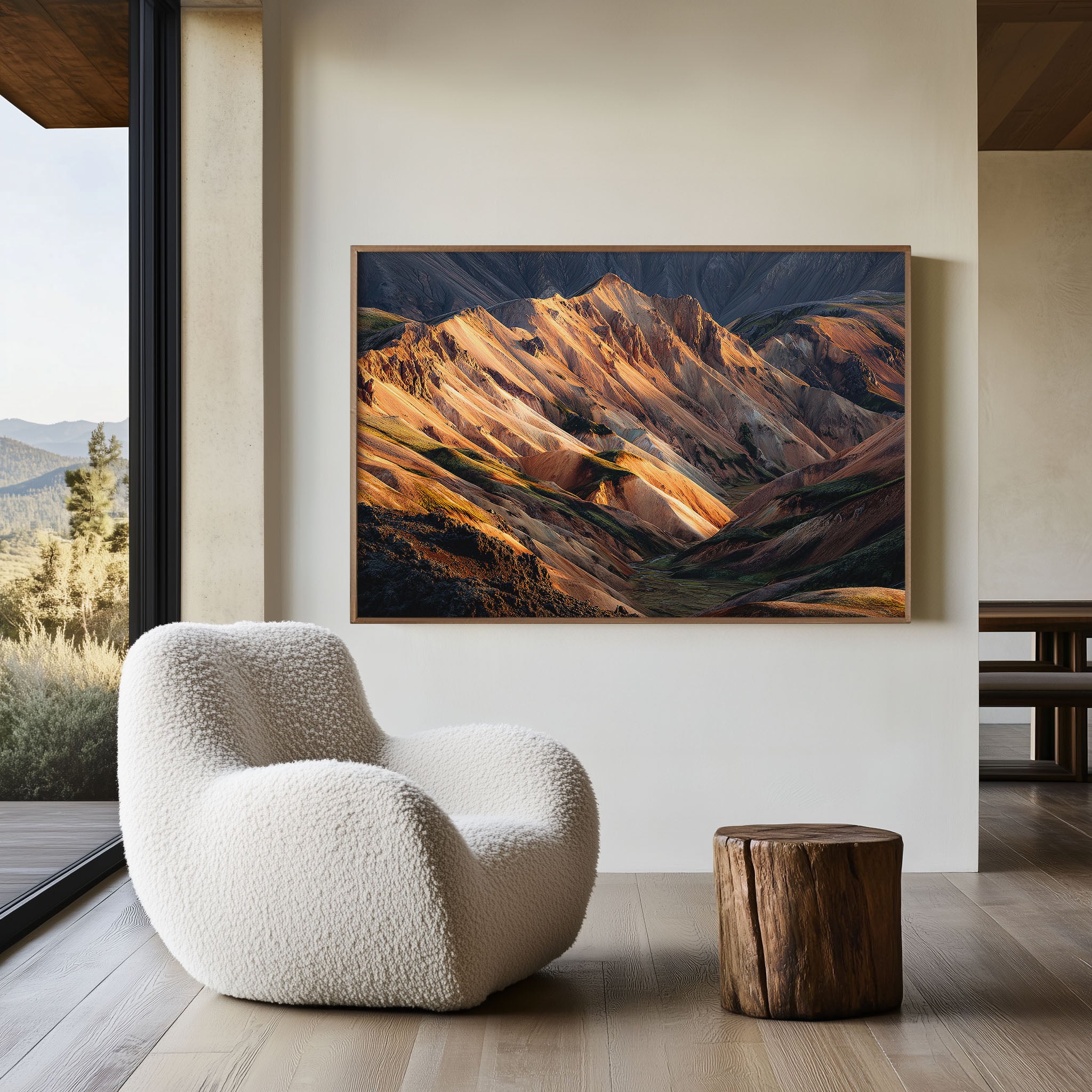 Landmannalaugar Rainbow Mountains Wall Art | Iceland Highlands Landscape Print