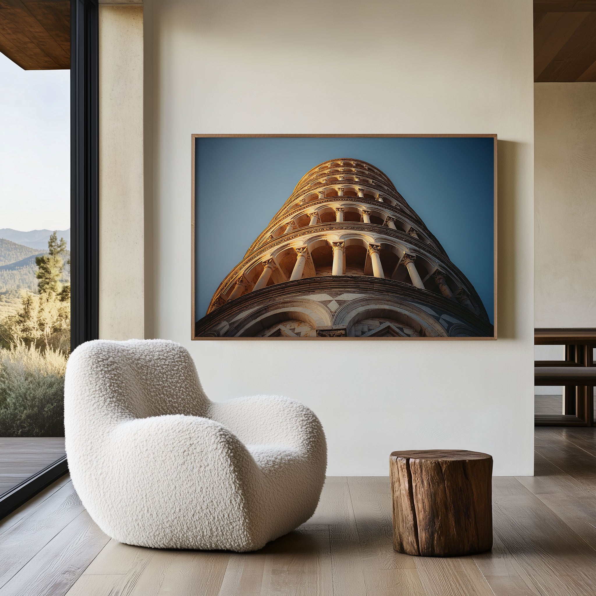 Leaning Tower of Pisa Wall Art – Iconic Italy Historic Architecture
