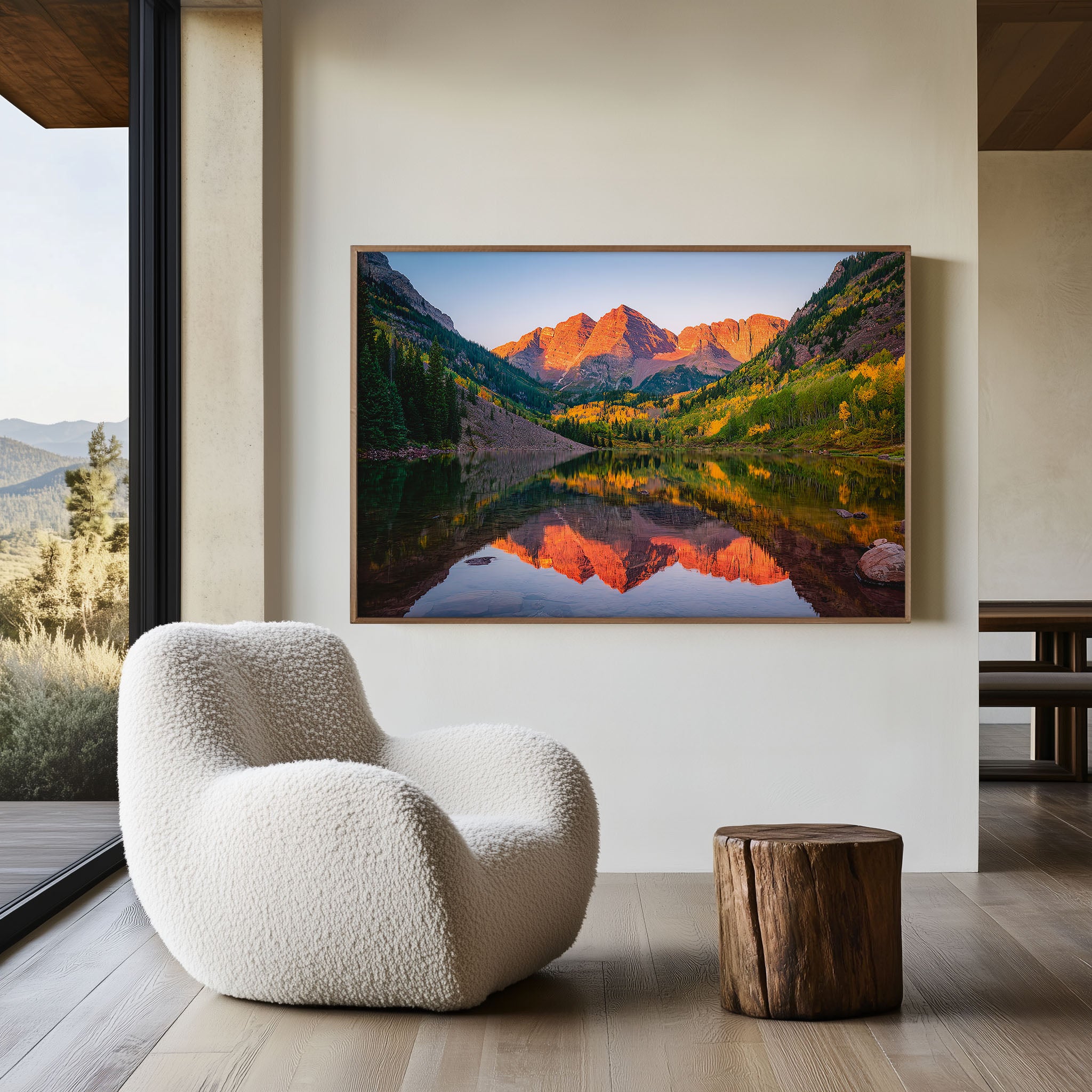 Maroon Bells Sunset Print – Colorado Mountain Wall Art