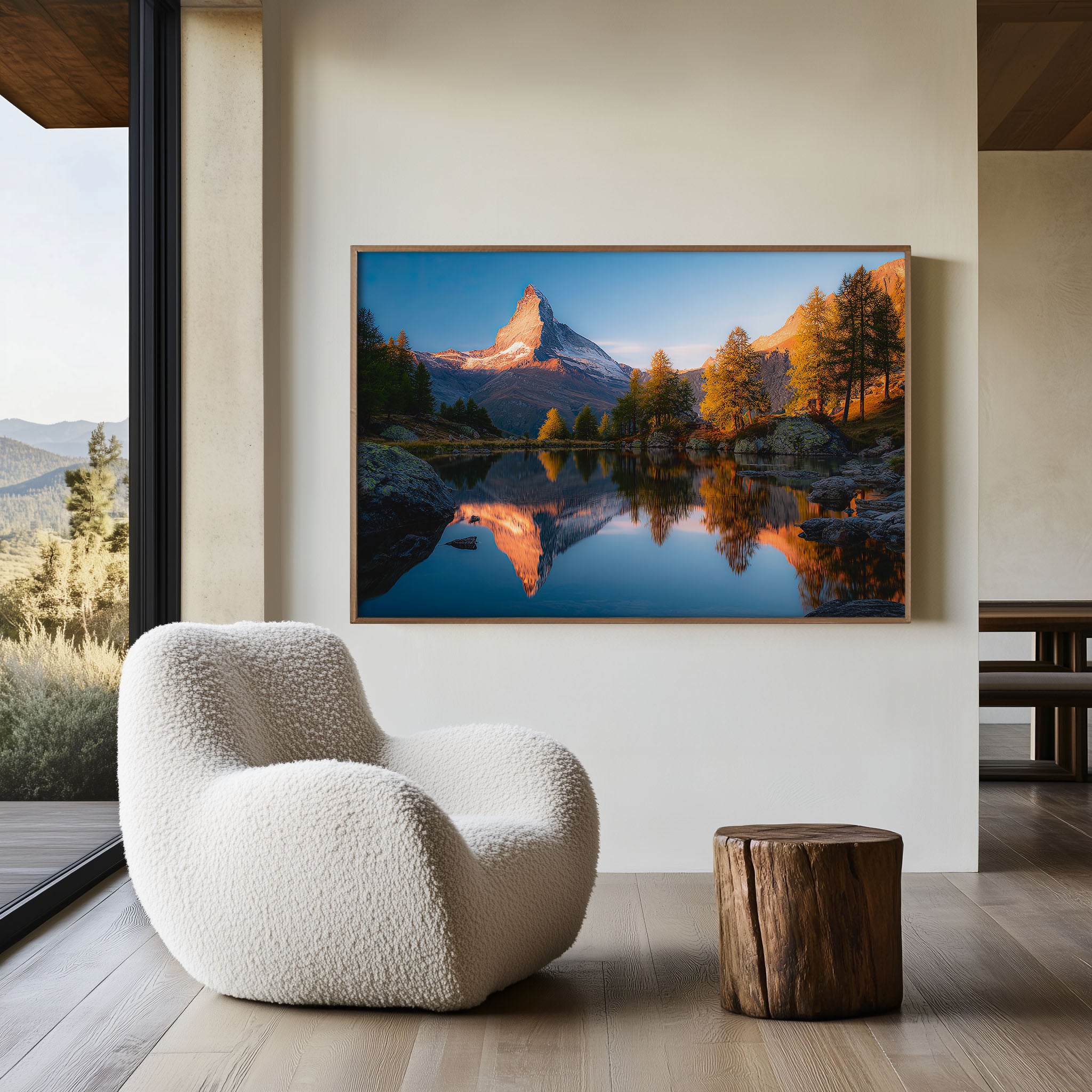 Matterhorn Sunrise Print – Switzerland Mountain Wall Art