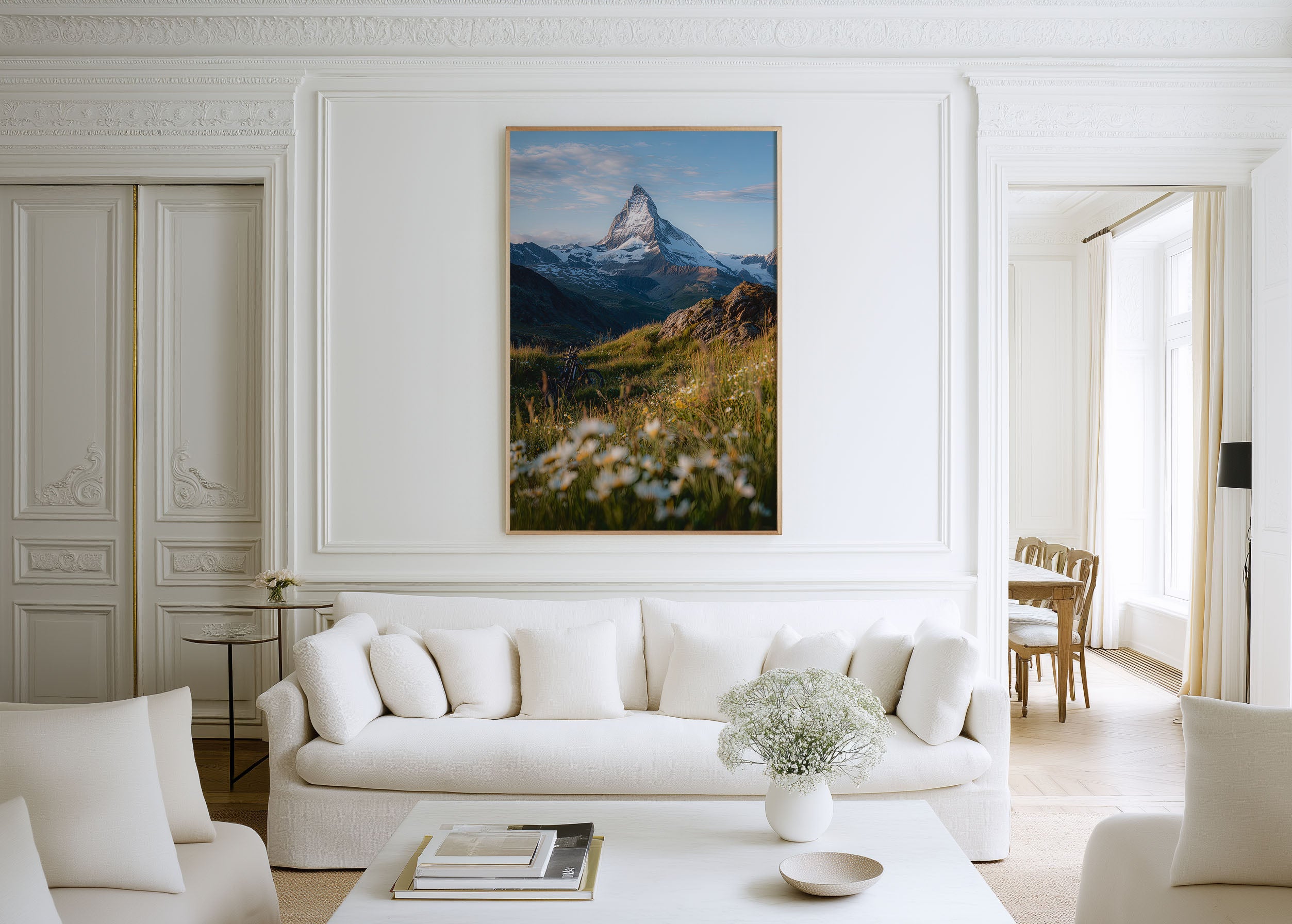 Matterhorn Switzerland Print | Zermatt Alpine Wildflower Wall Art | Swiss Alps Summer Photography