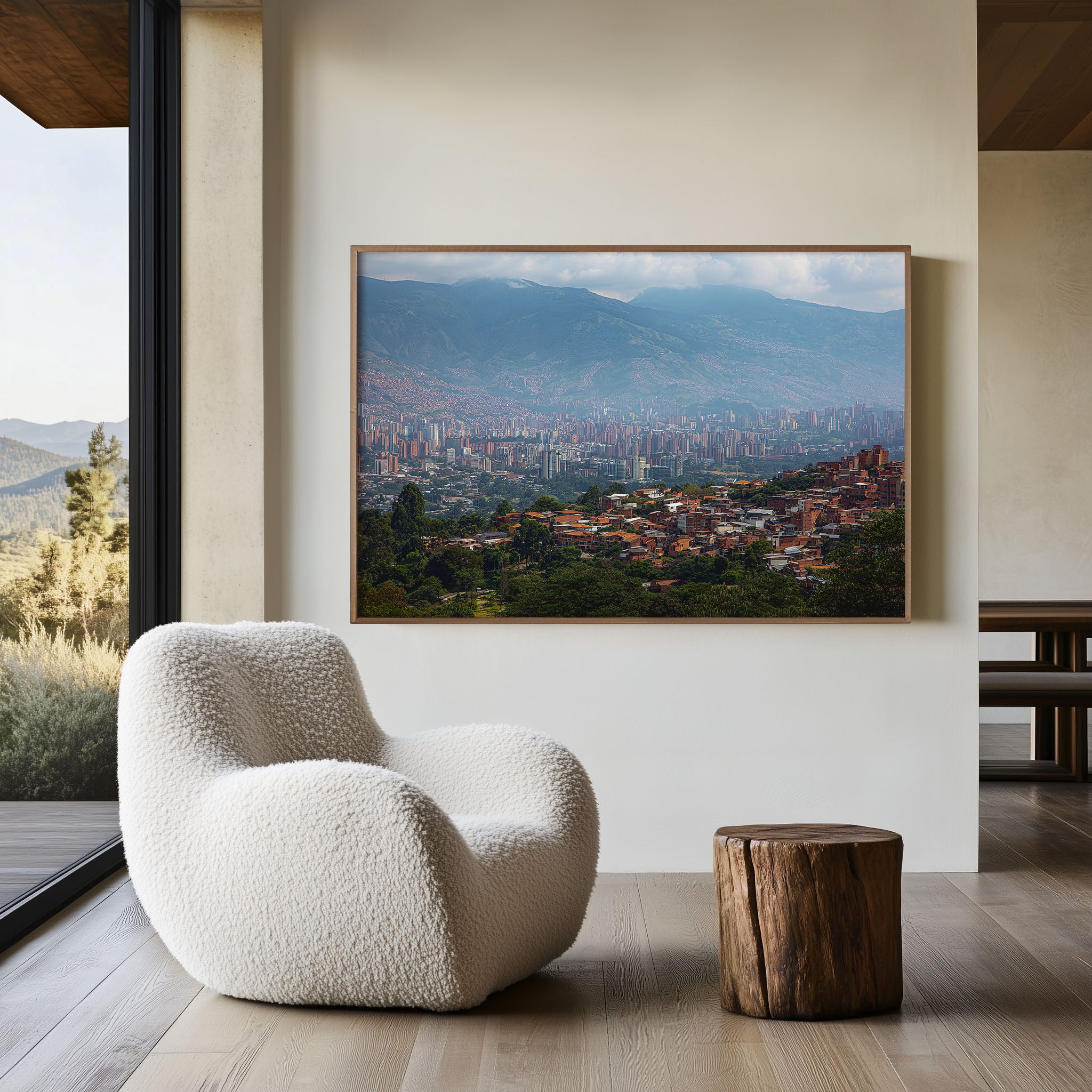 Medellin Colombia Skyline Wall Art Print | Aburrá Valley Cityscape