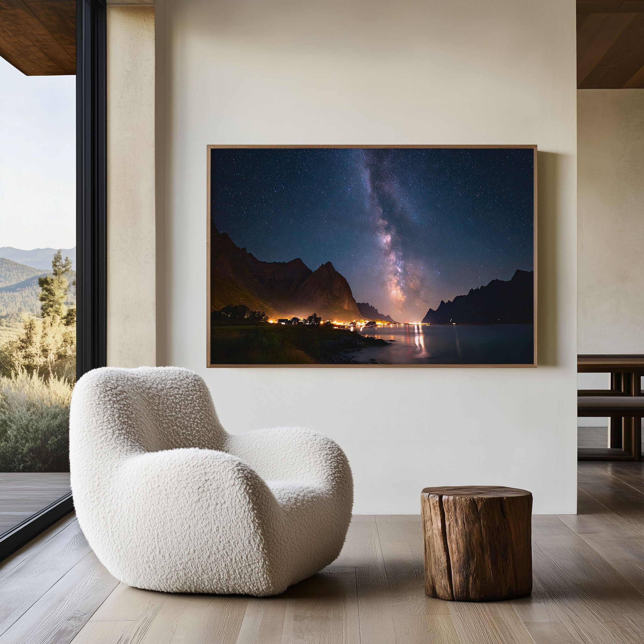 Milky Way Over Norwegian Fjord – Nordic Night Wall Art