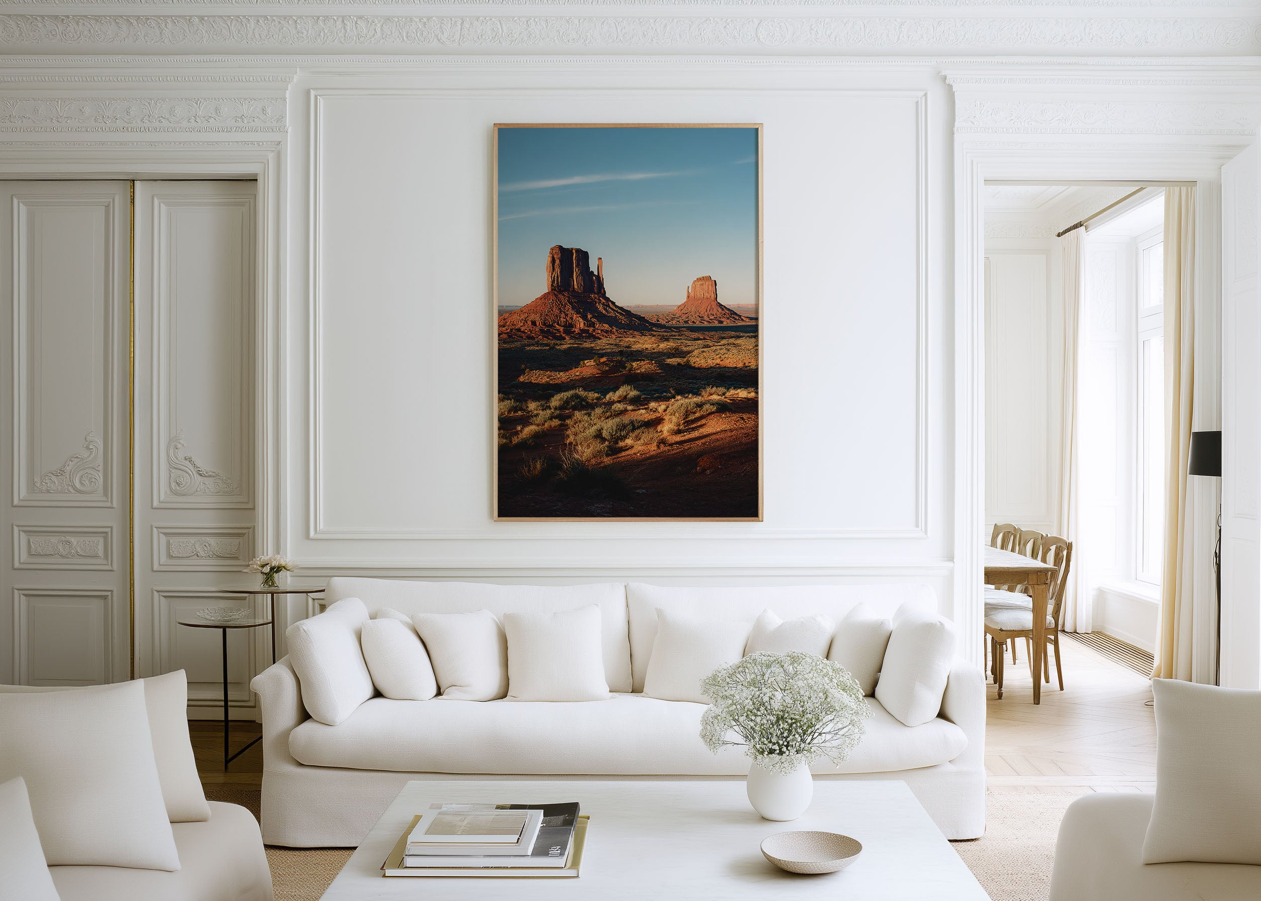Monument Valley Wall Art Print | The Mittens Arizona Utah Desert Sunset Photography | American Southwest Travel Poster | Western Home Decor