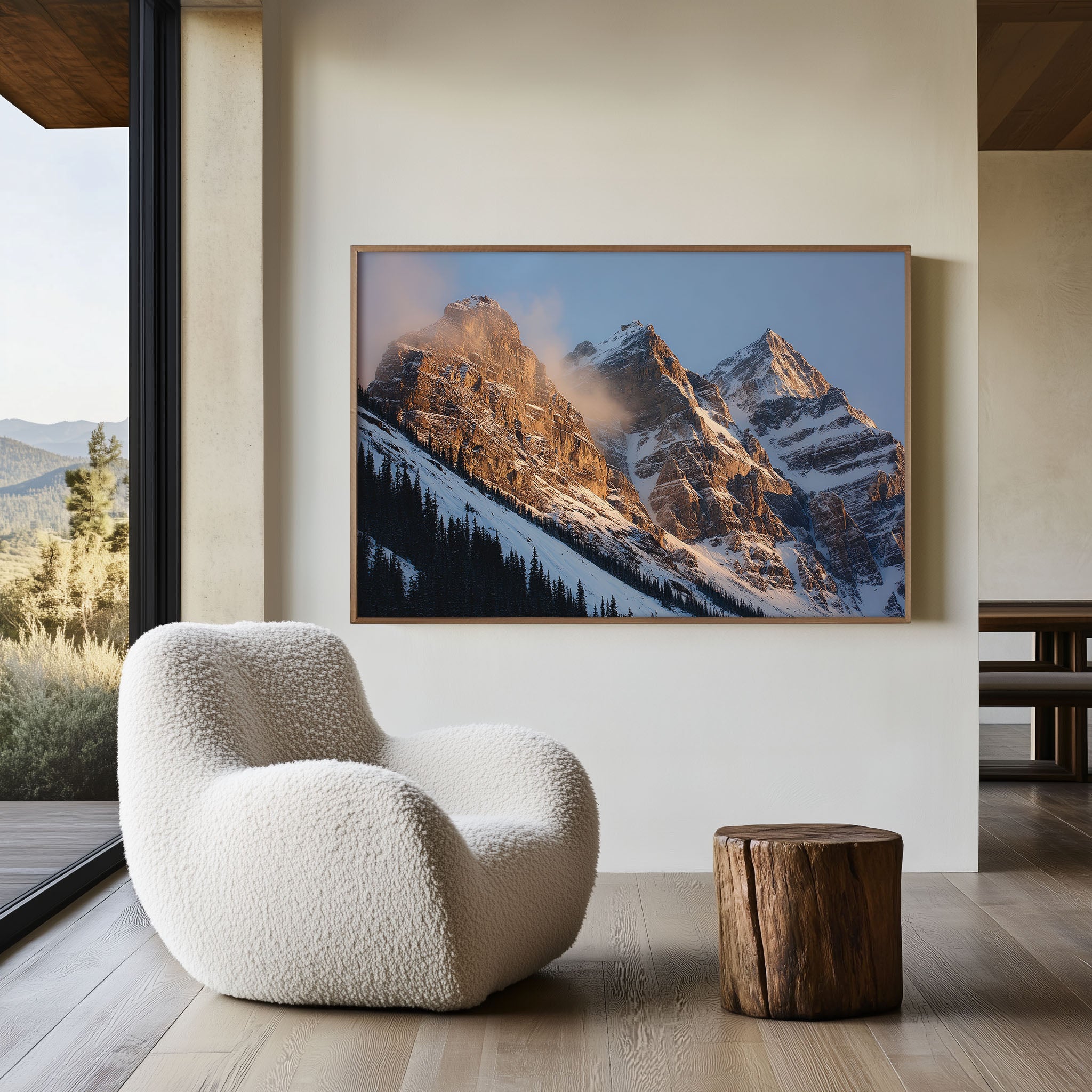 Moraine Lake Peaks Wall Art Print | Banff National Park Canada