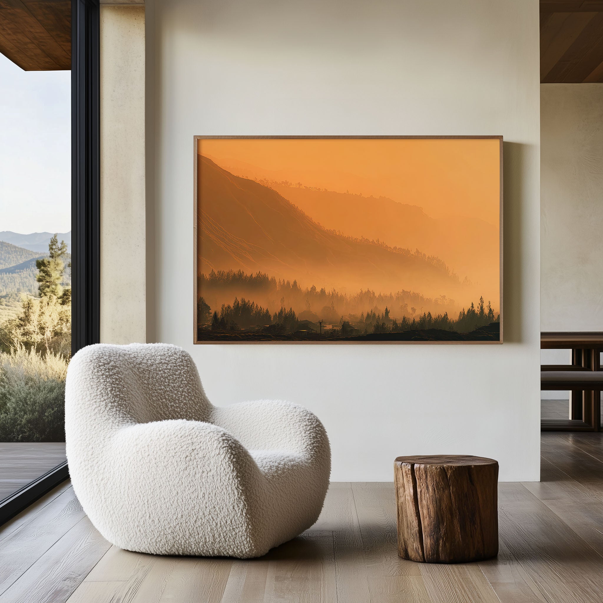 Mount Bromo Indonesia Wall Art | Sunrise Volcano Landscape Print