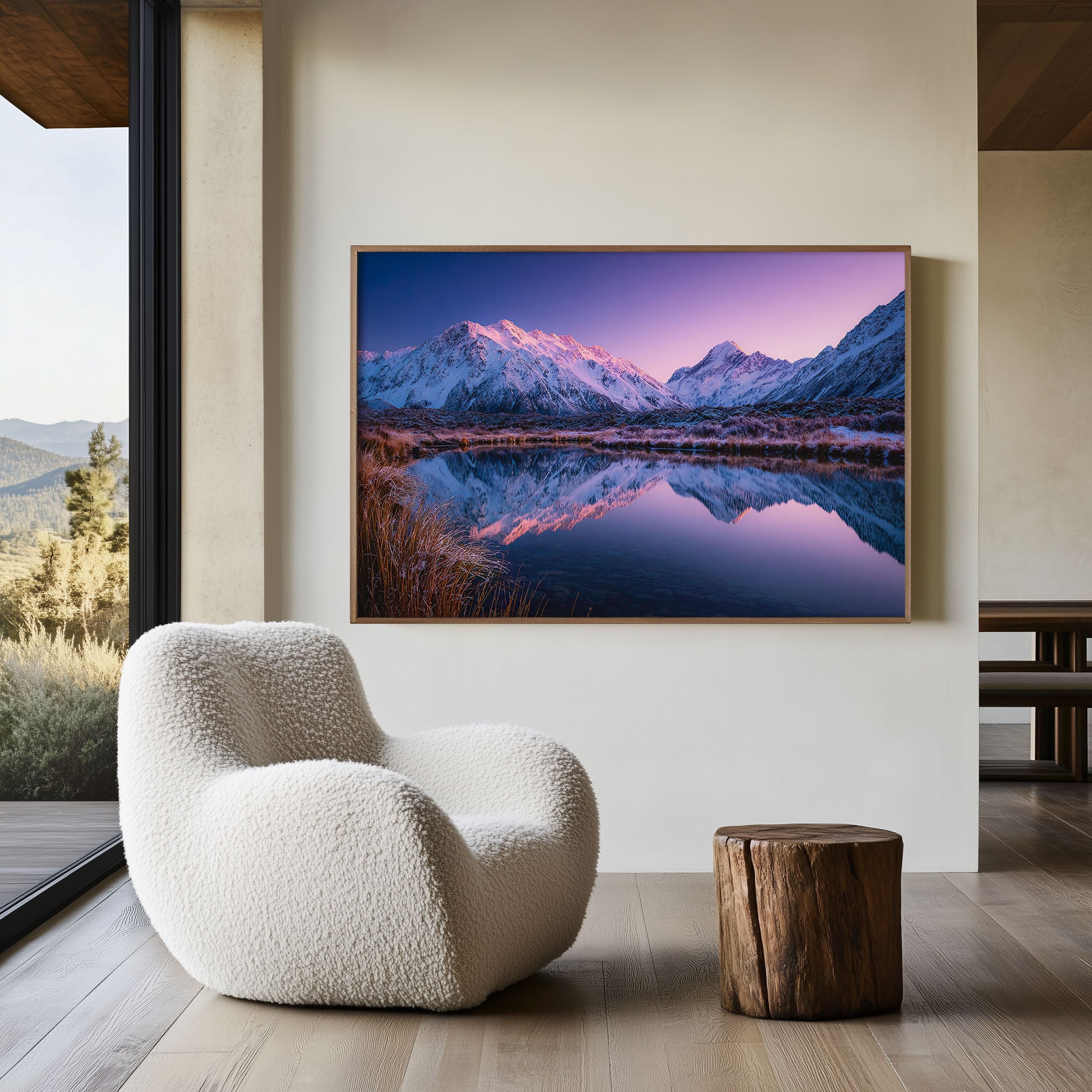 Mount Cook Wall Art Print | New Zealand Alpine Sunrise Poster