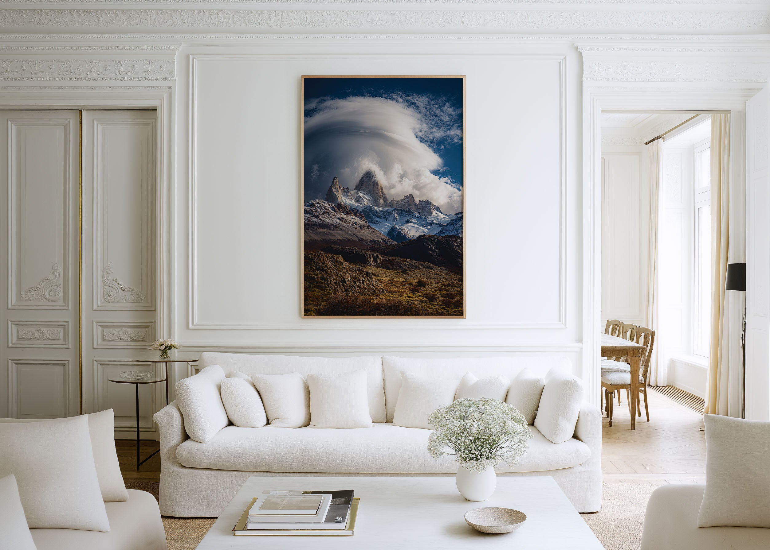 Mount Fitz Roy Lenticular Cloud Print | Patagonia Wall Art | El Chaltén Mountain Landscape Photography Poster