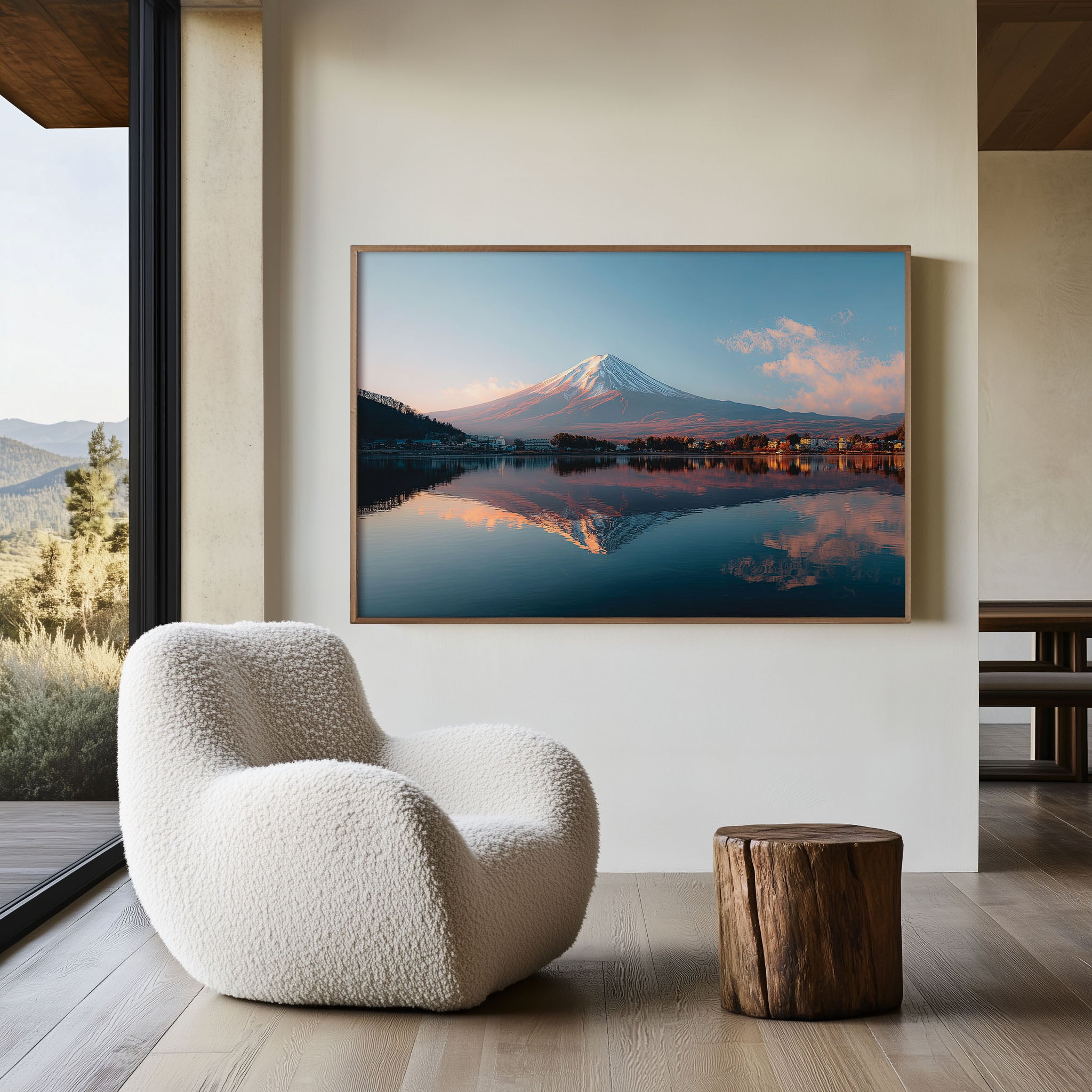 Mount Fuji Lake Kawaguchi Wall Art