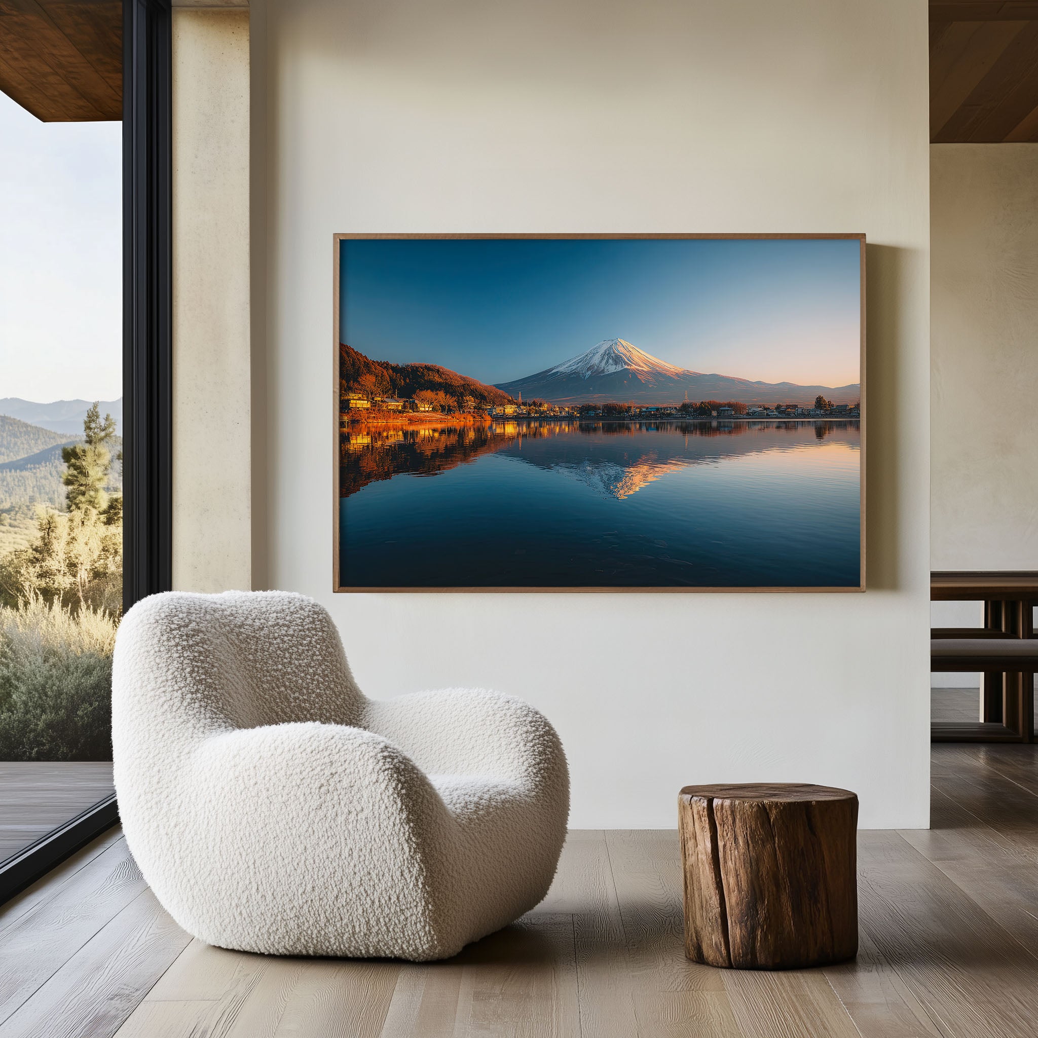 Mount Fuji Reflection Wall Art